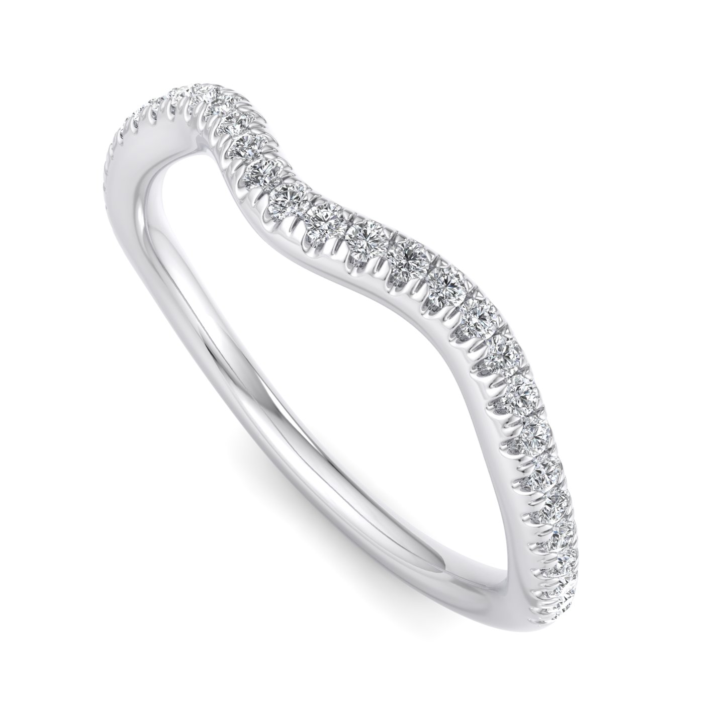 Kaliyah Curved Pave Band