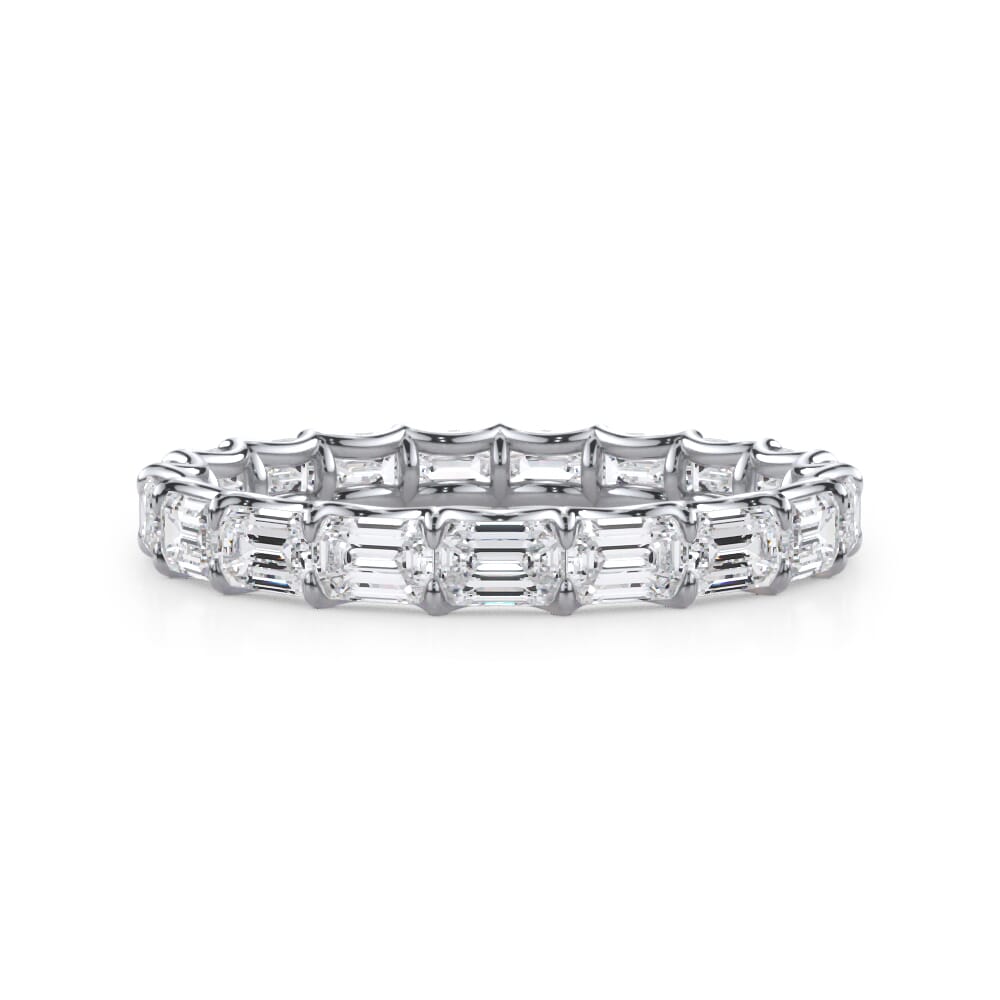 East-West Emerald-Cut Diamond U-Prong Eternity Ring (2.00ct. tw.)