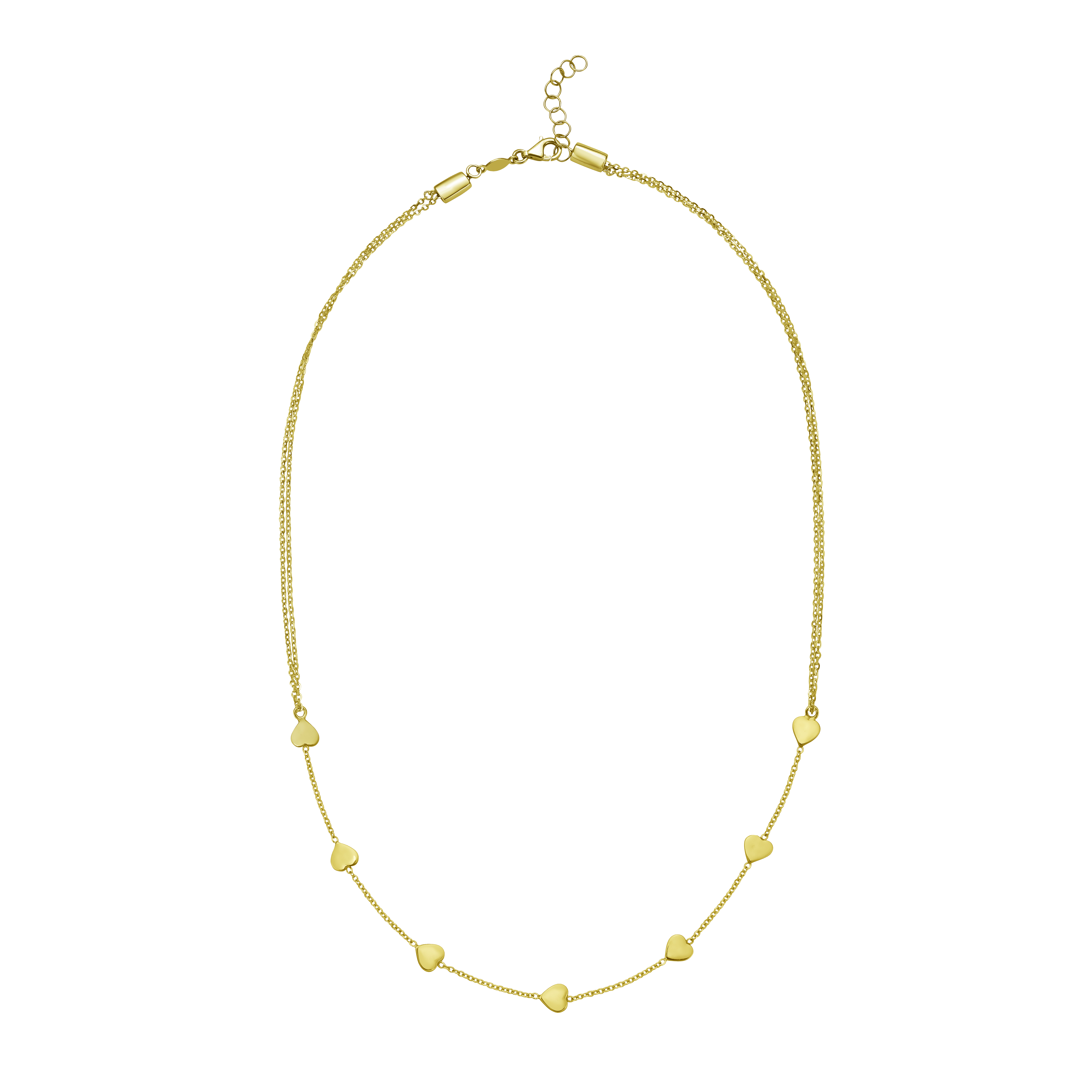 Mini Heart Station Necklace