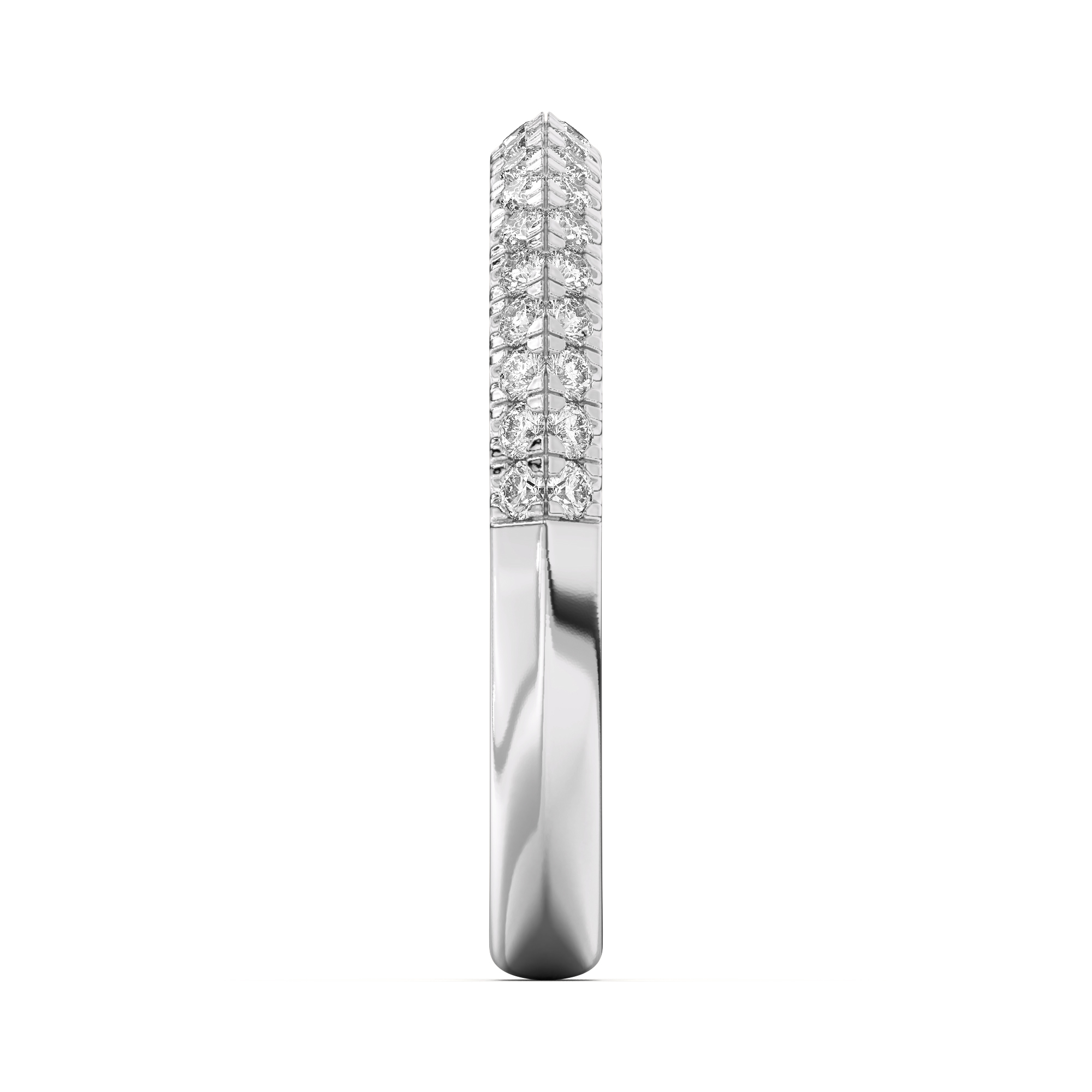 Karen Knife-Edge Pave Band