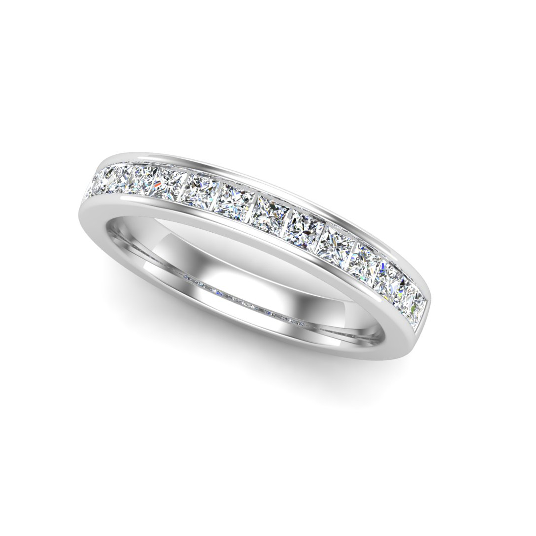 Noelle Channel-Set Princess-Cut Band