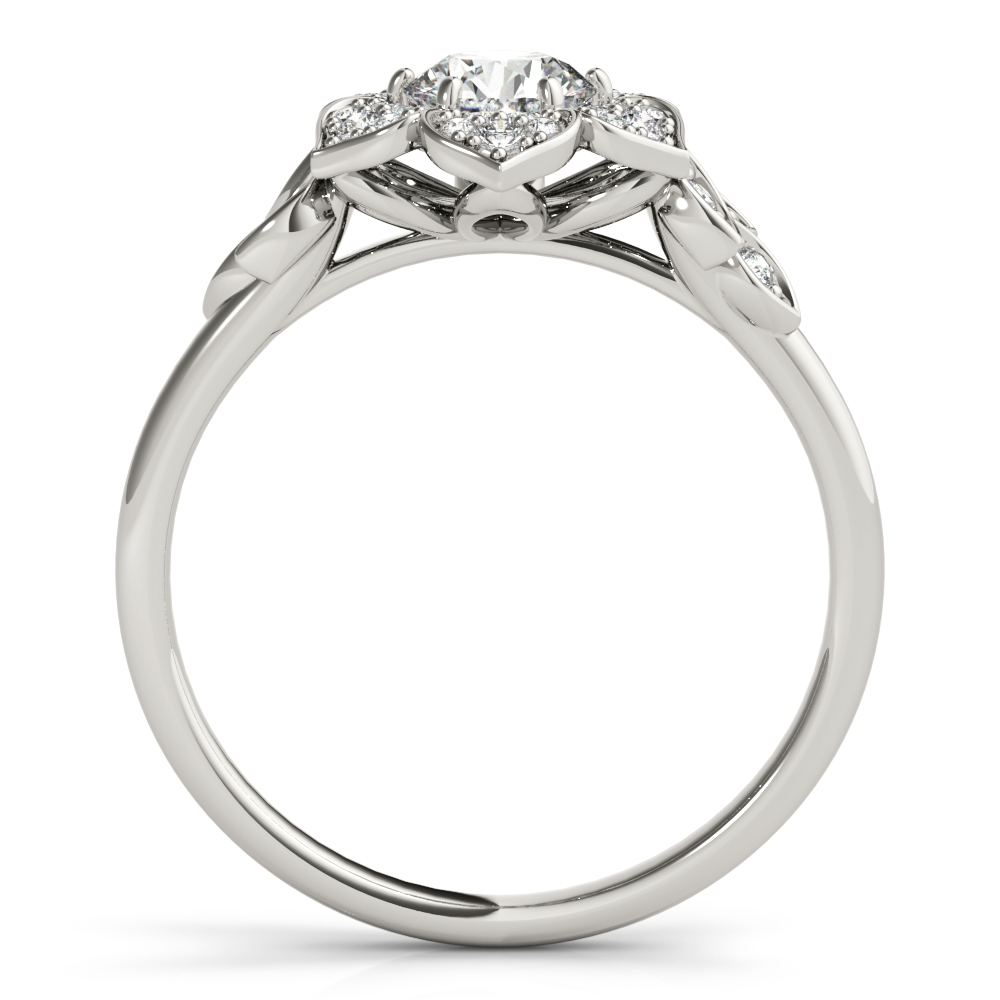 Gia Petal Halo Engagement Ring