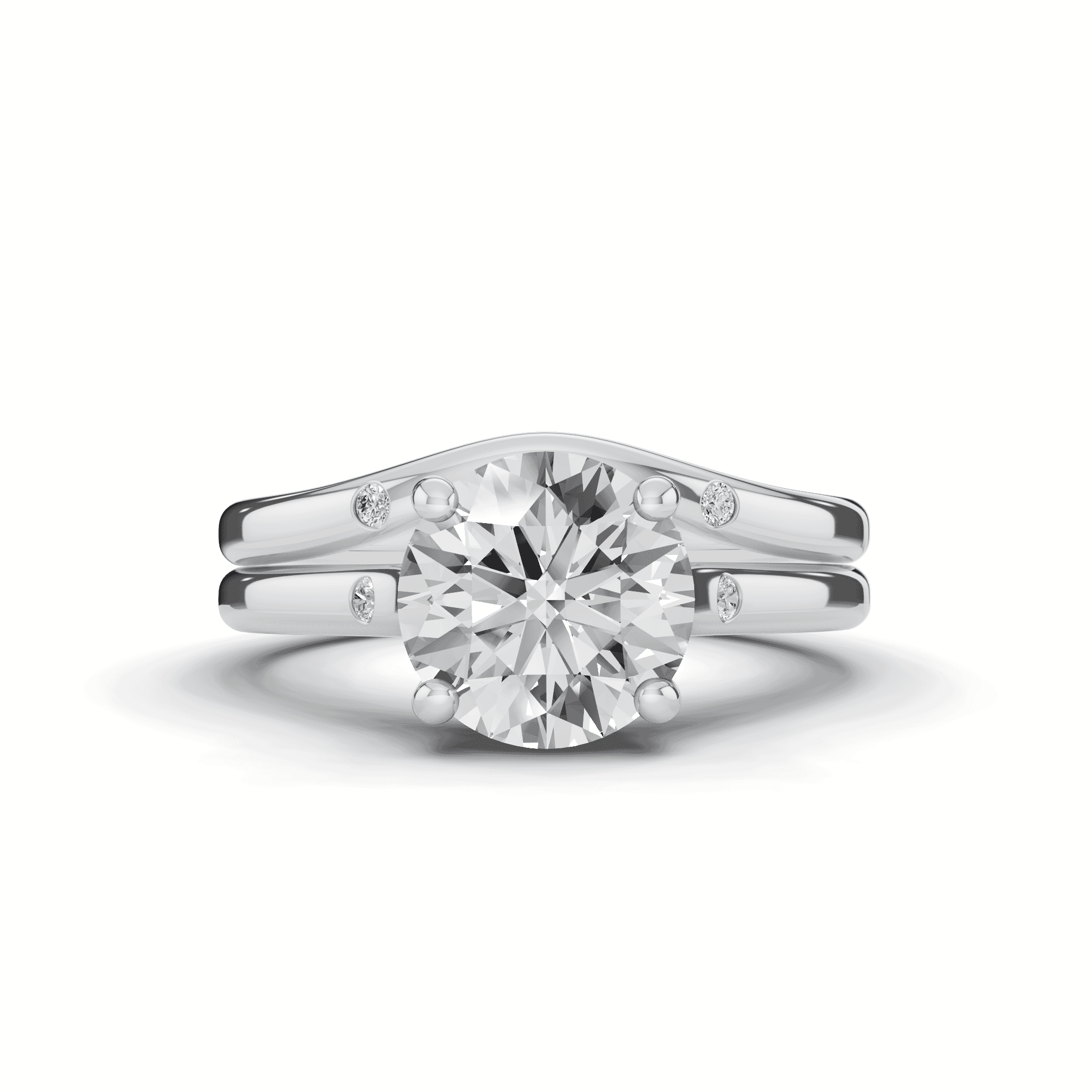 Tradition Trellis Diamond Accent Engagement Ring (1.8mm)