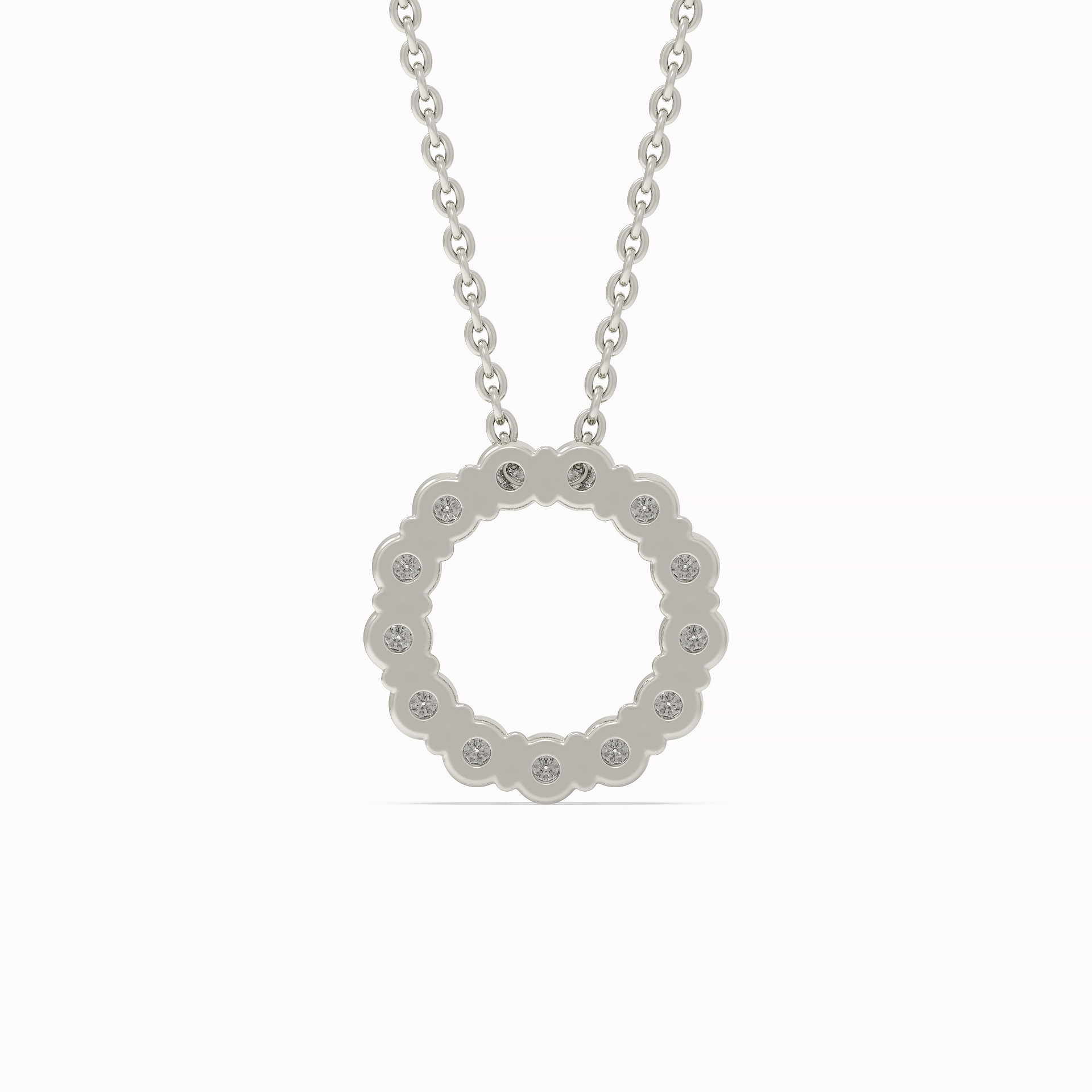Circle Lab Diamond Necklace