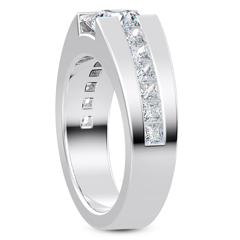 York Princess Channel Set Engagement Ring