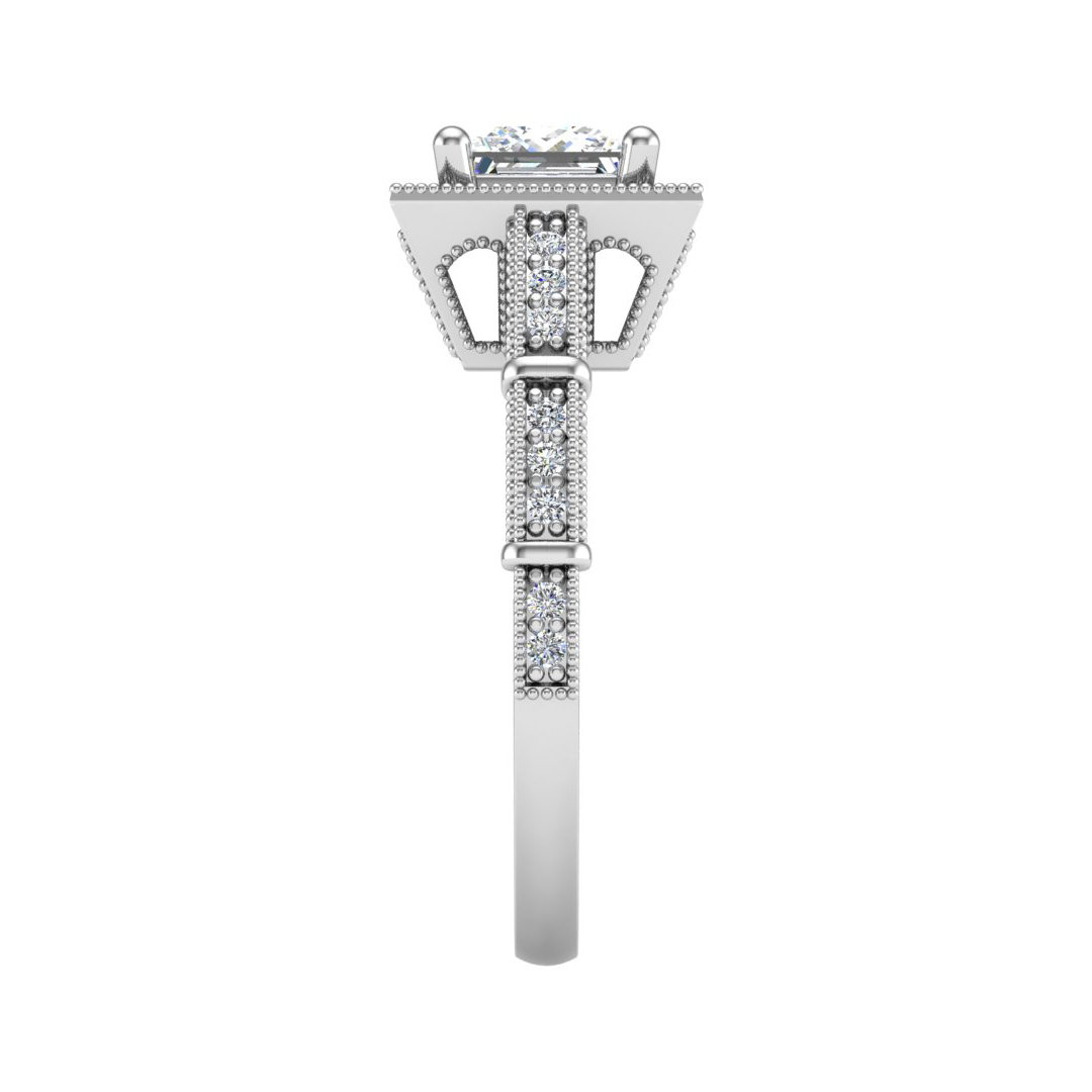 Evie Halo Engagement Ring