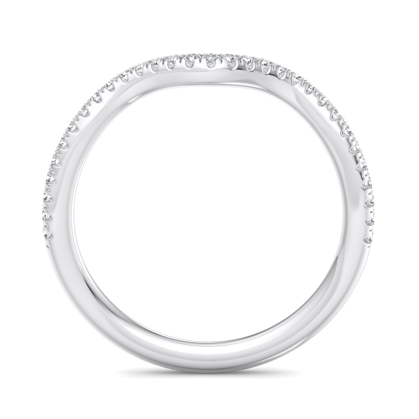 Kaliyah Curved Pave Band
