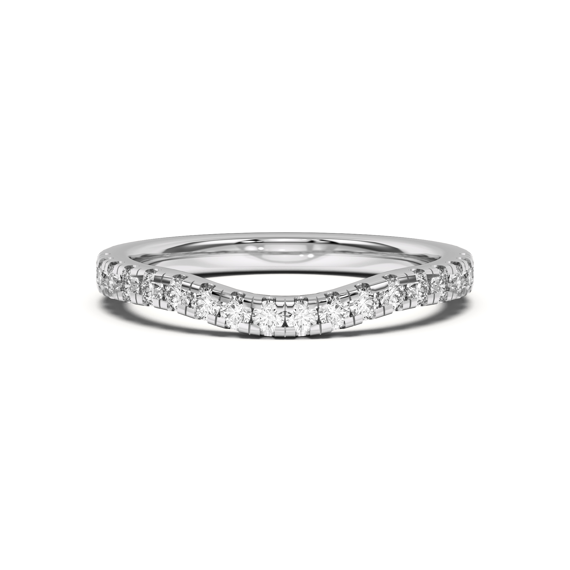 Orbit Pave Curved Band