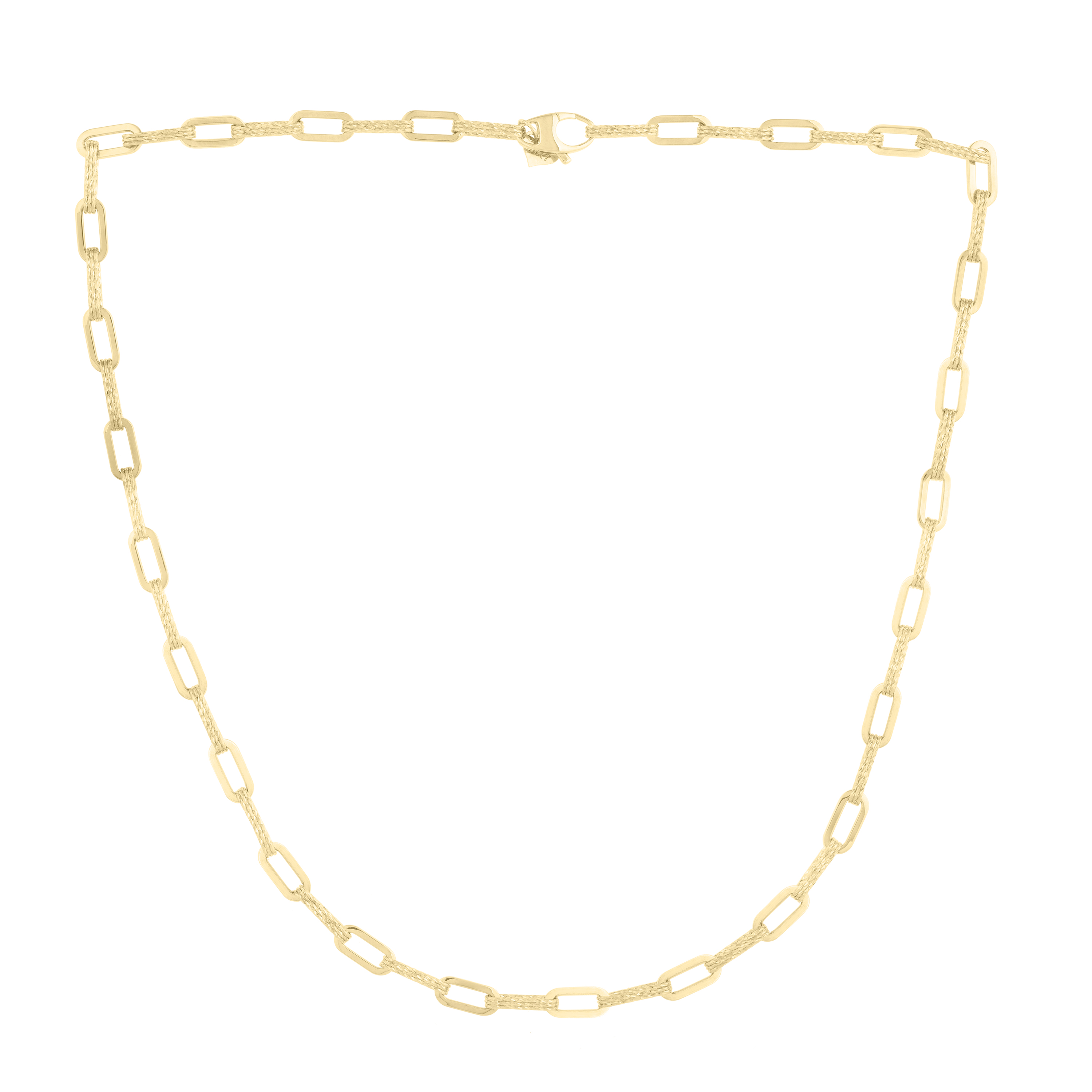 Paperclip Gold Necklace