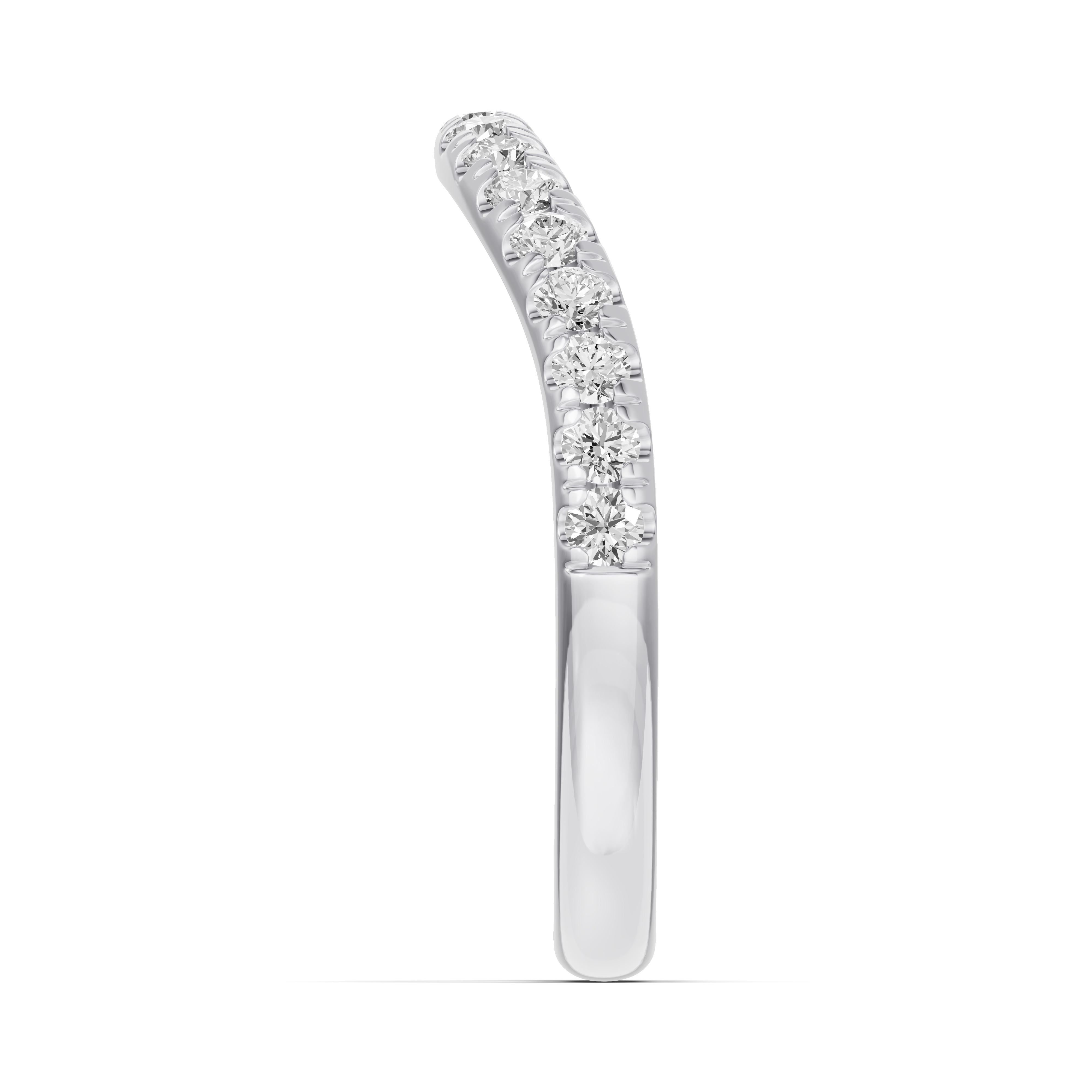 Classic Contoured Pave Lab Band (0.44 ct. tw.)