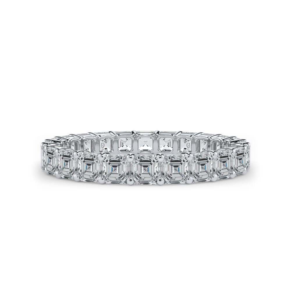 Asscher Cut Diamond Eternity Ring