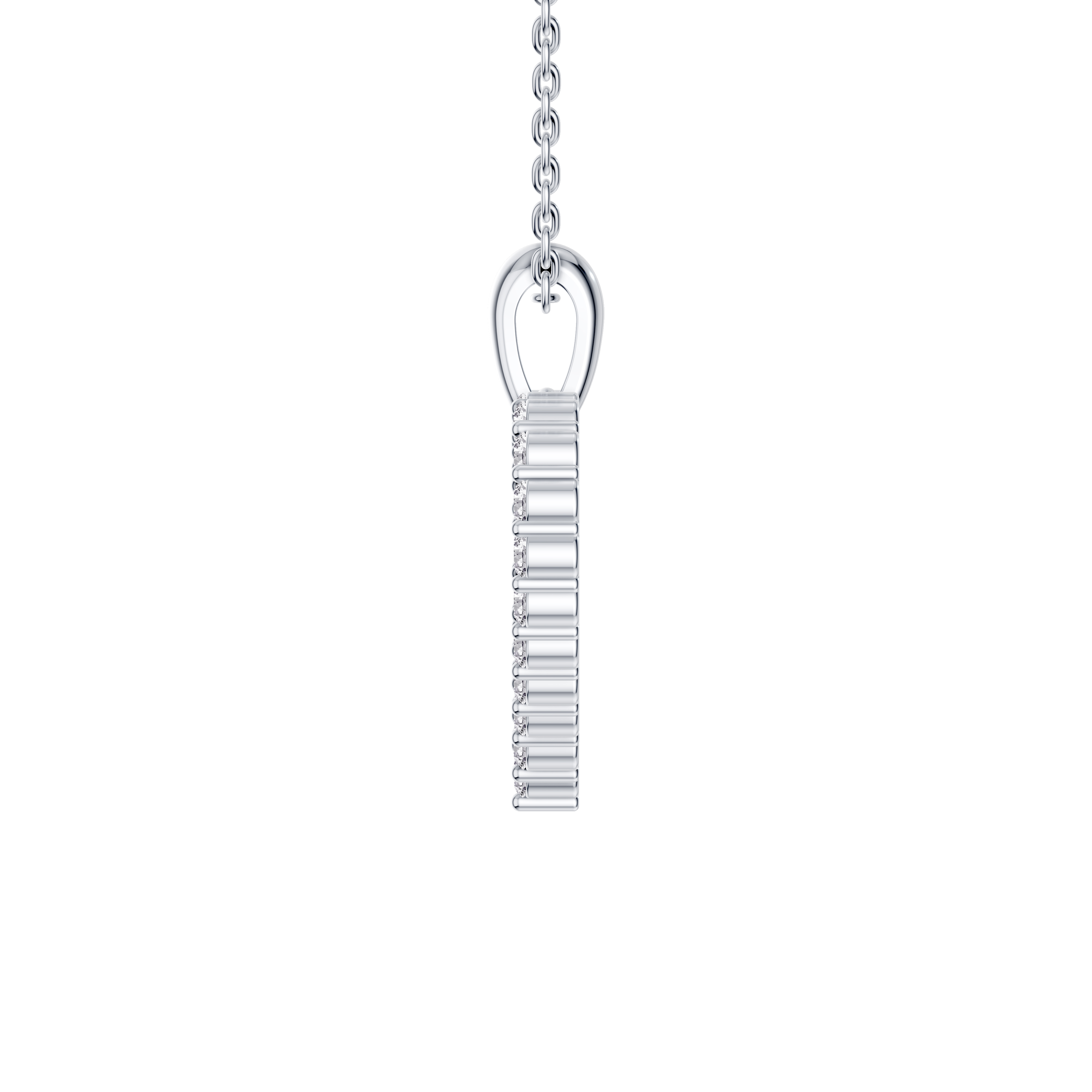 Pave Lab Diamond Heart Pendant