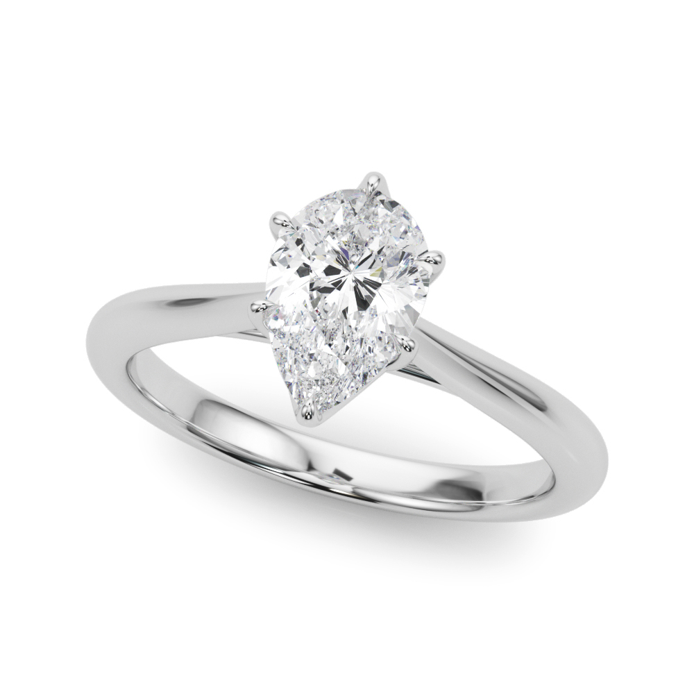 Damite Solitaire Engagement Ring