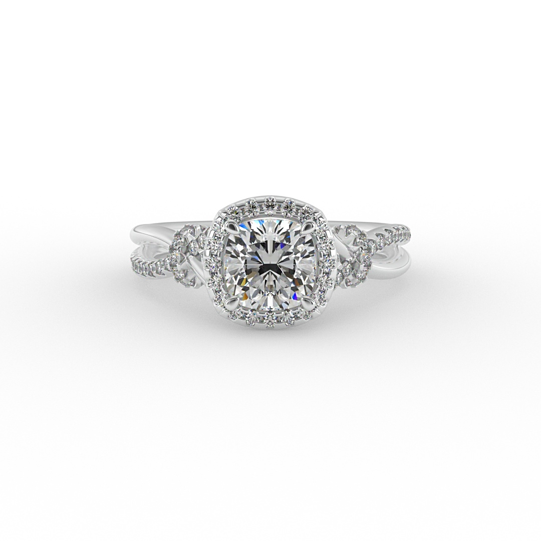 Adelynn Halo Engagement Ring