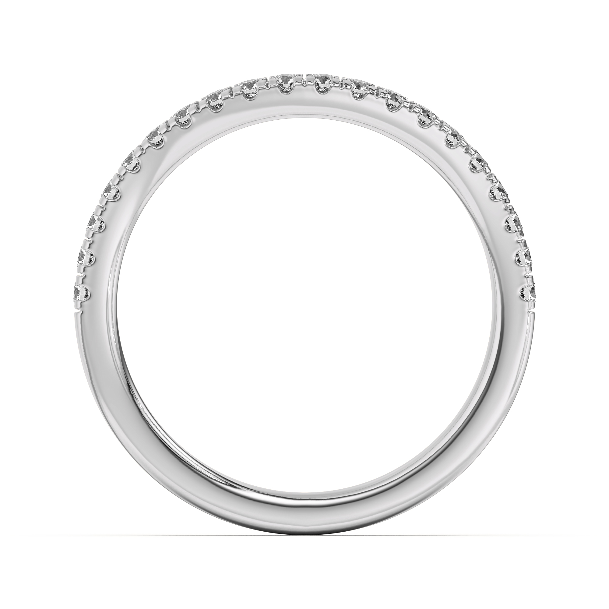 Sue Curved Pave Band