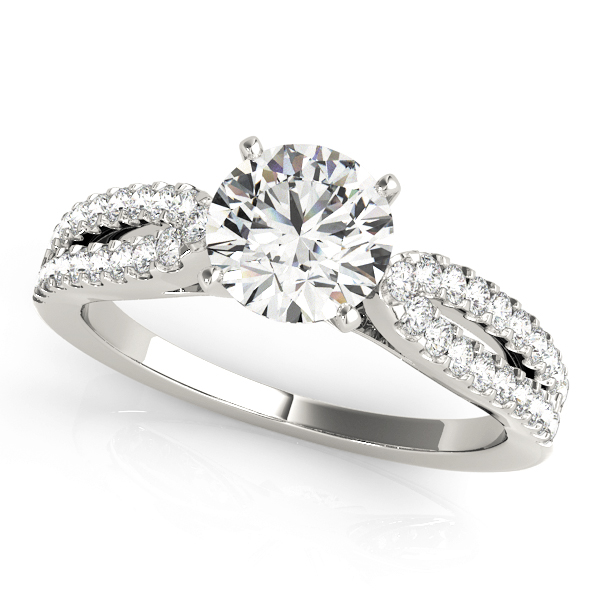 Josette Two Row Pave Engagement Ring