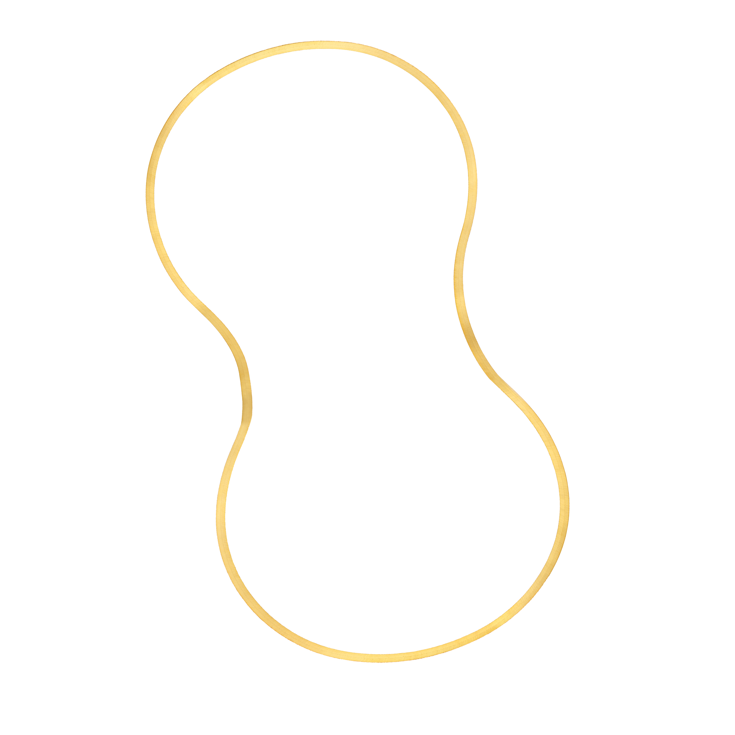 Herringbone Gold Necklace (2.7mm, 16 inches)