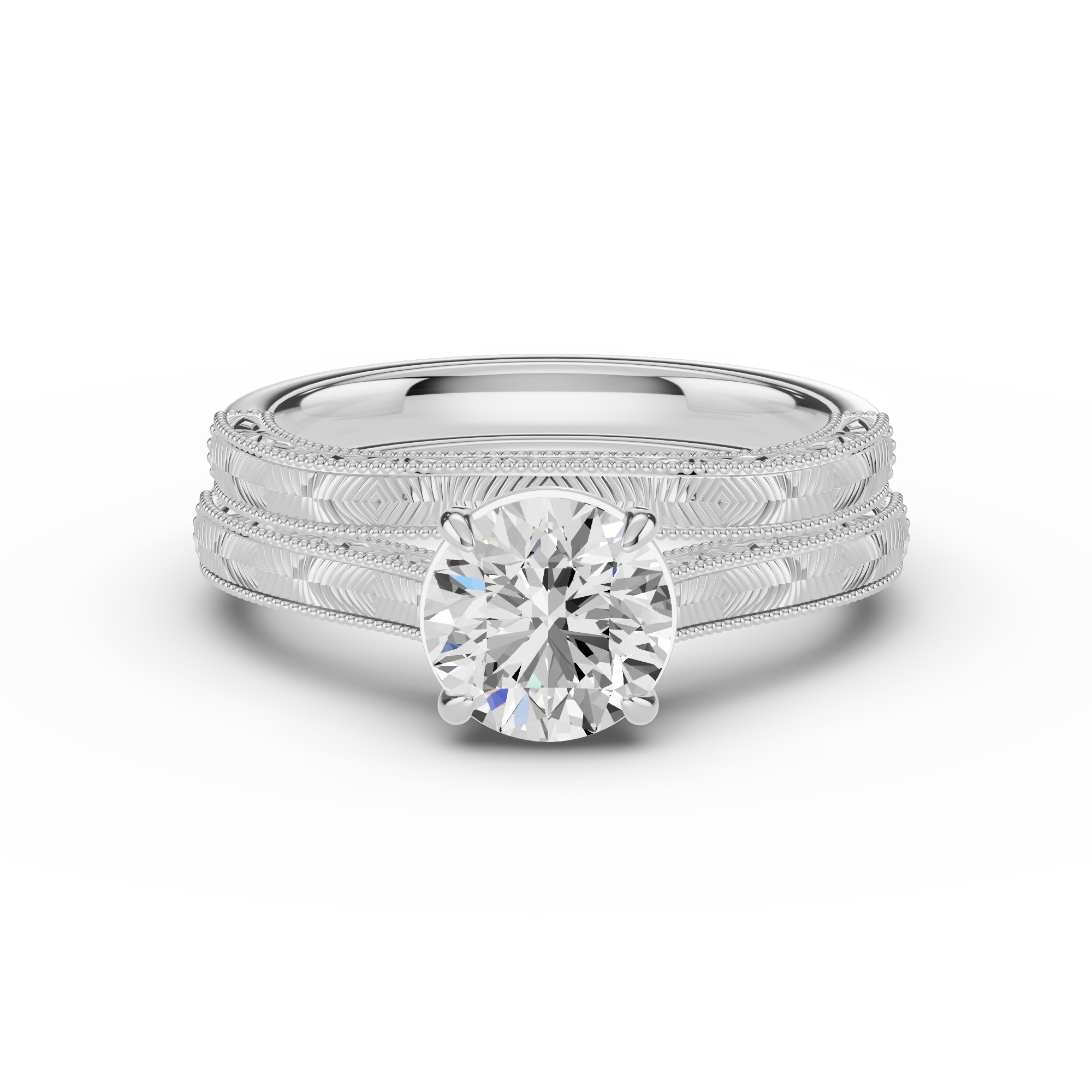 Chantal Engraved Band