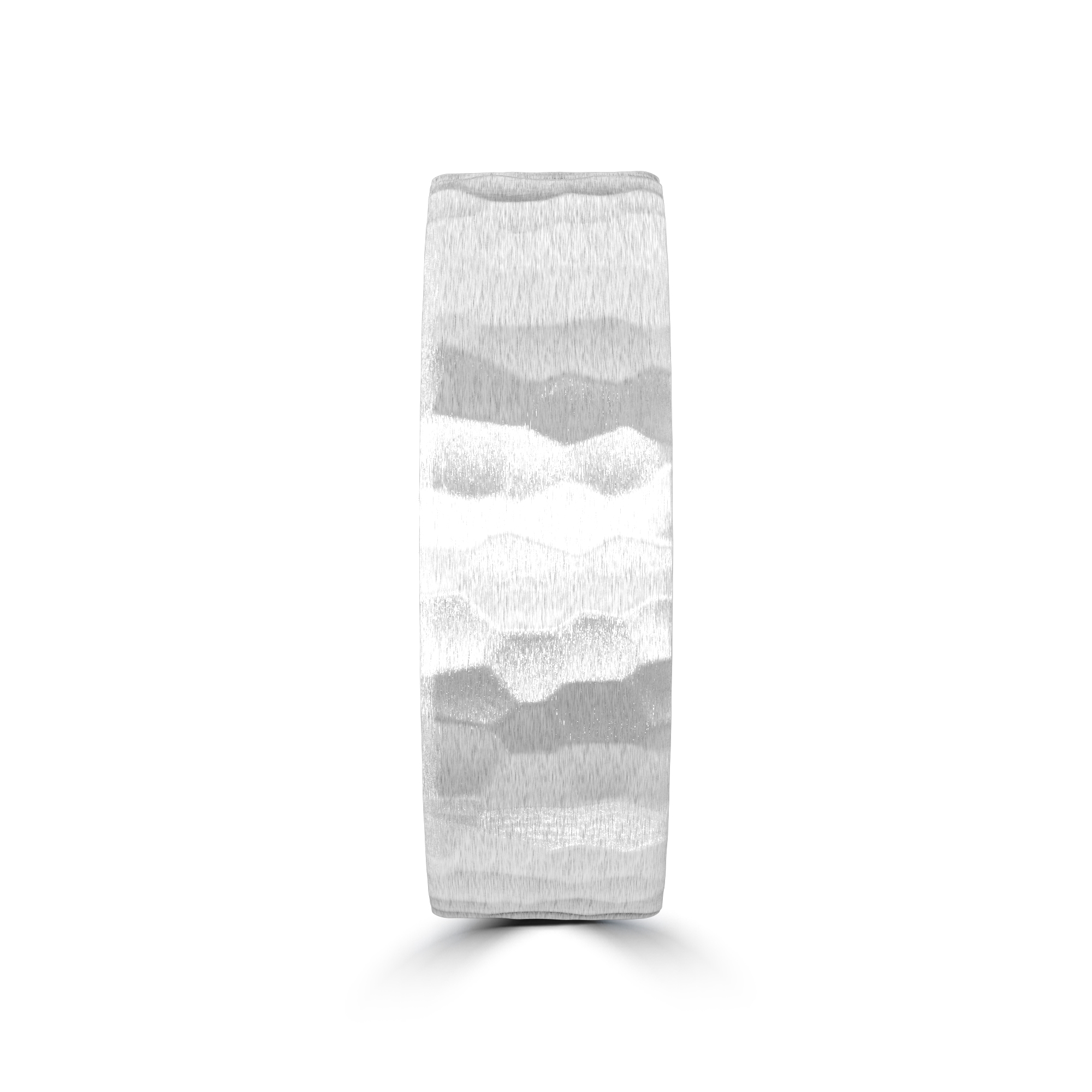 Hammered Satin Flat Comfort Fit Band (6mm)
