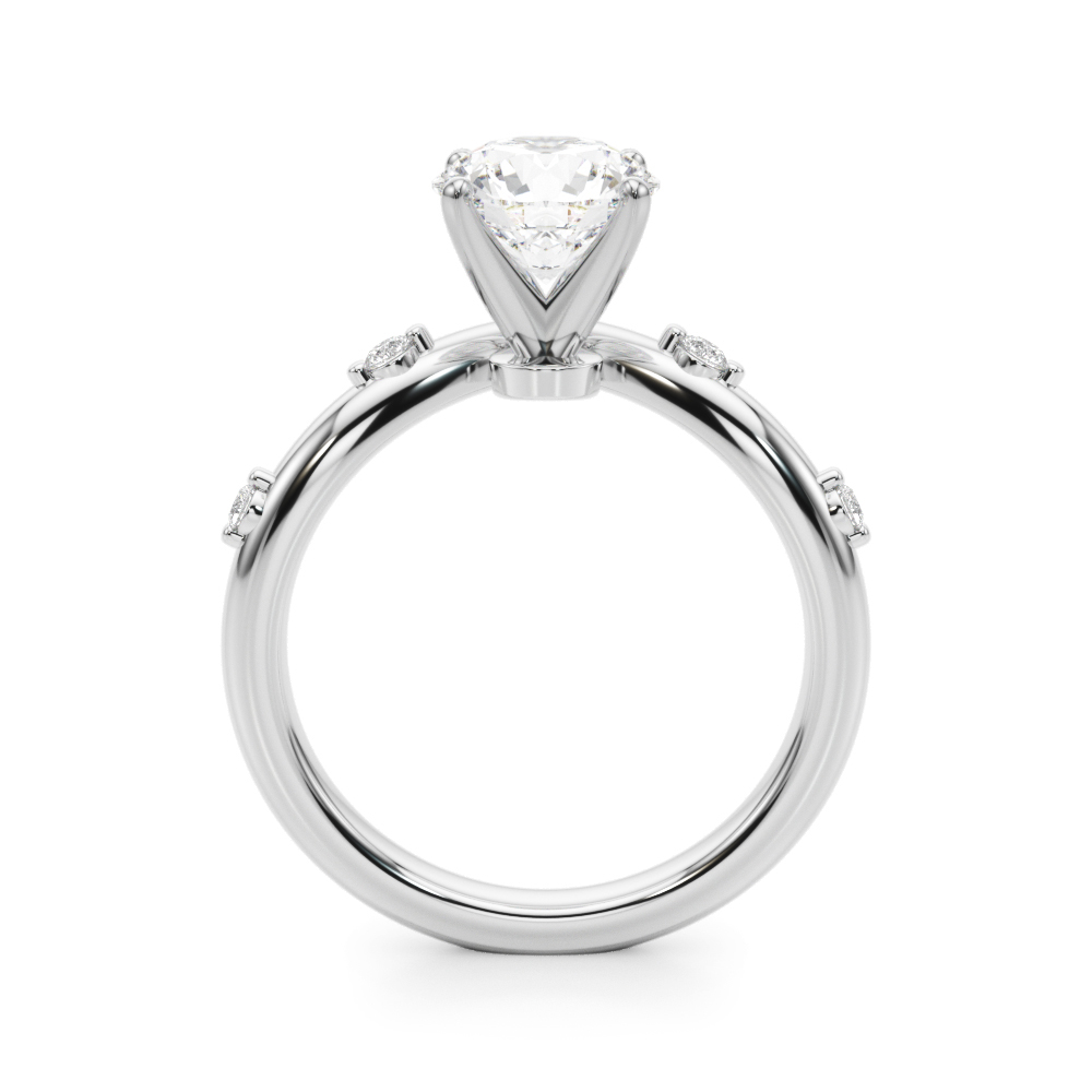 Aspyn Chevron Diamond Engagement Ring
