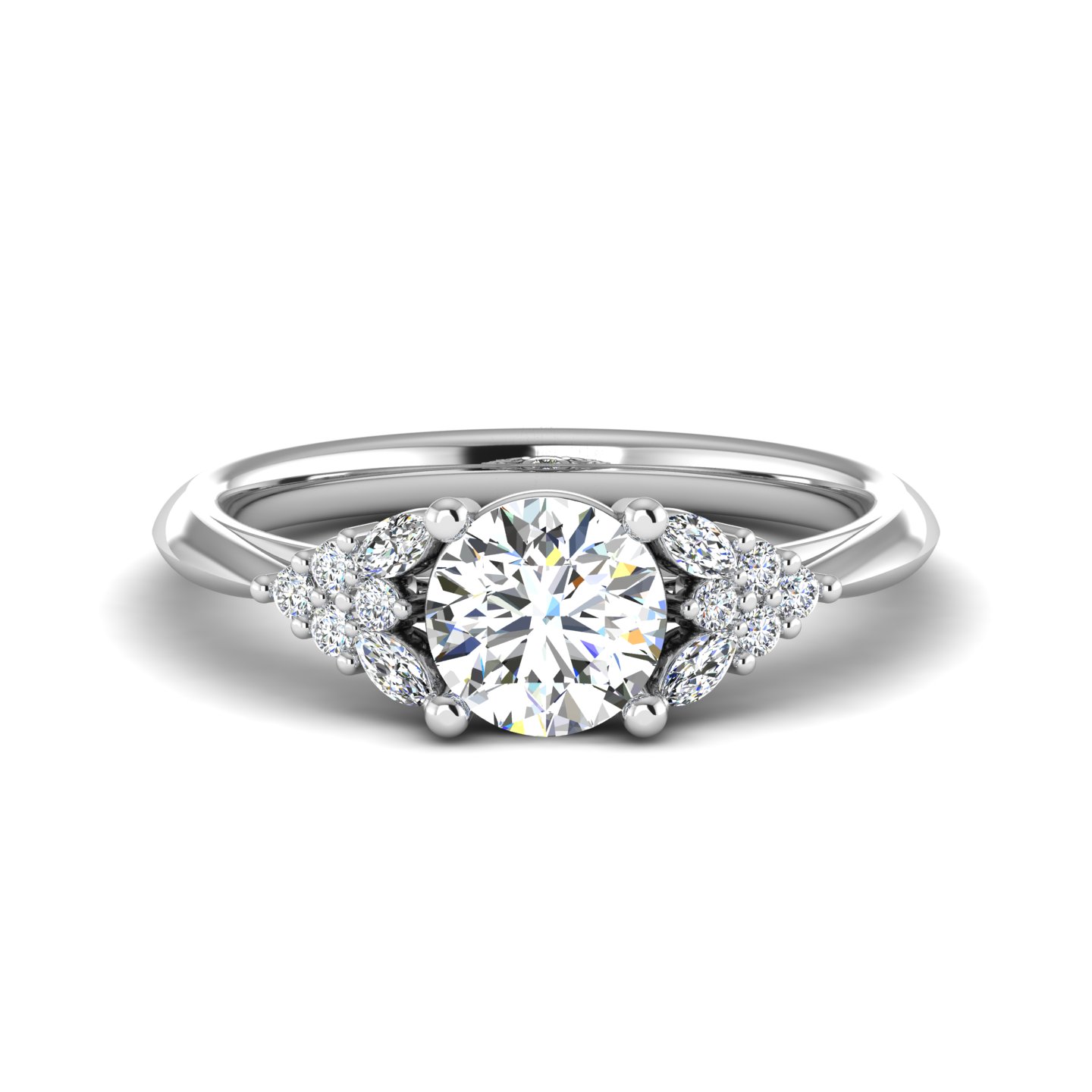 Allison Accented Engagement Ring