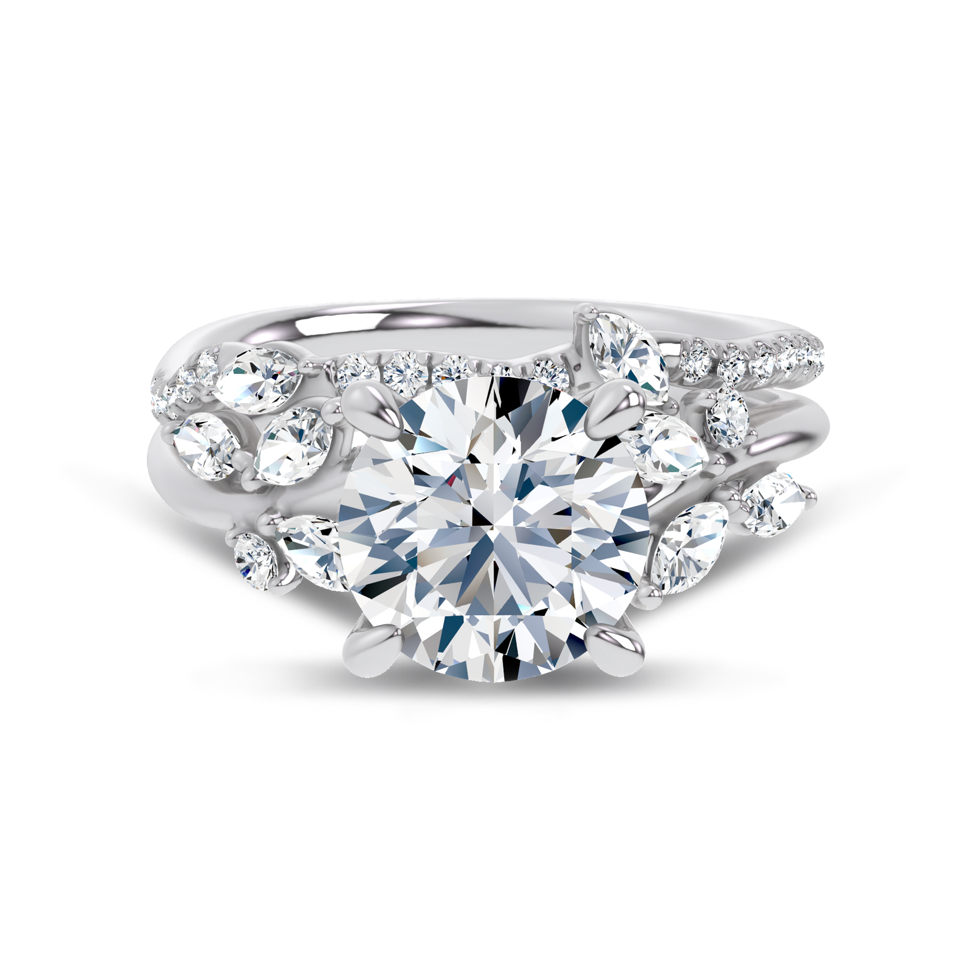 Lea Nature Inspired Diamond Band