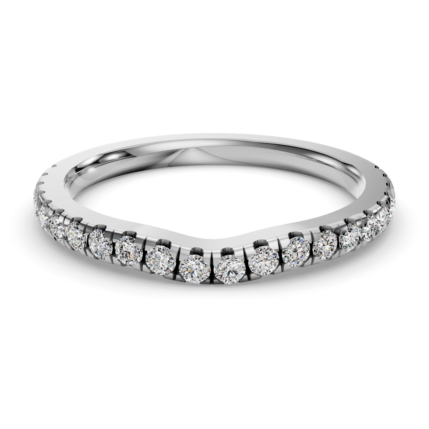 Gabriella Grand Pave Contoured Band