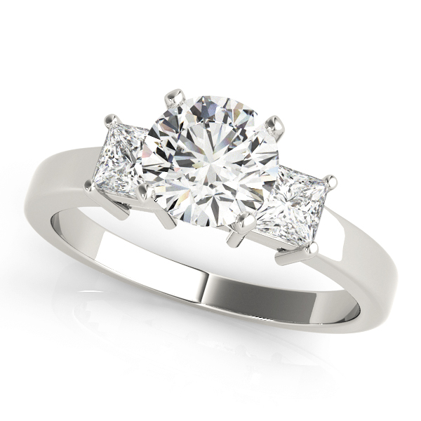 Mimosa Three Stone Engagement Ring