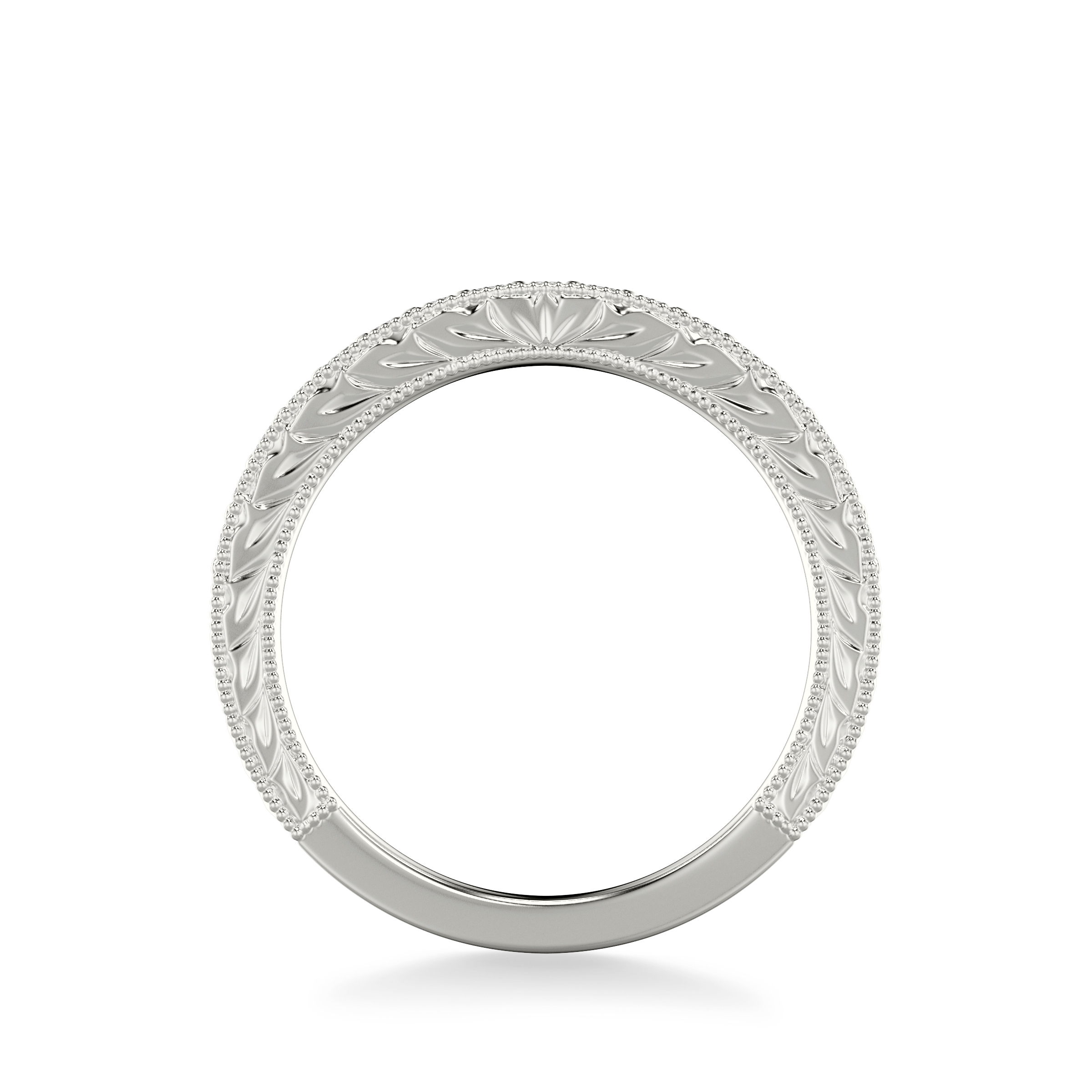 Kensie Grand Engraved Pave Diamond Band