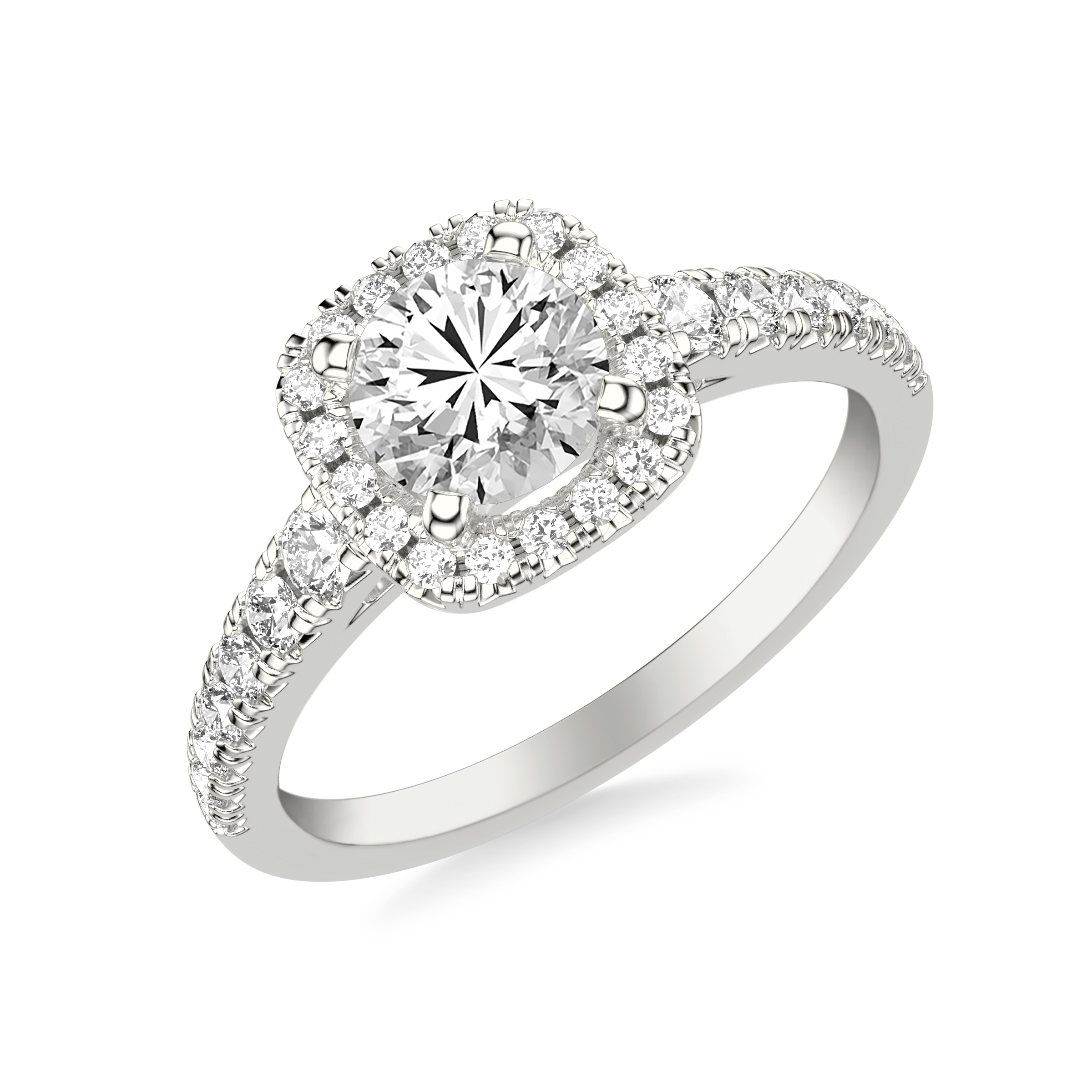 Raven Classic Halo Engagement Ring