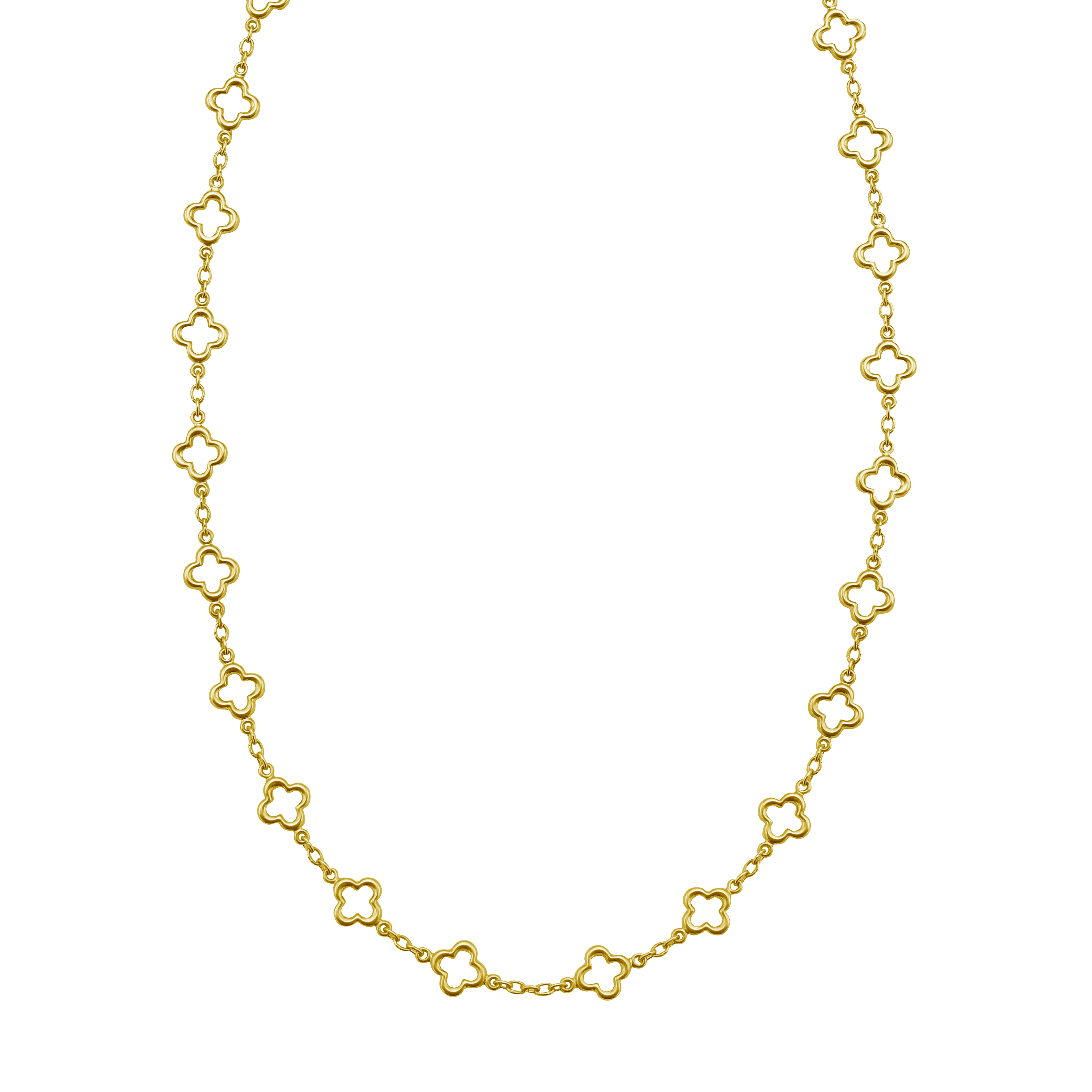 Clover Station Gold Necklace
