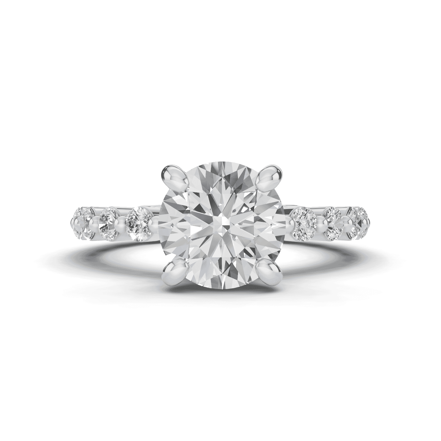 Tradition Pave Shared Prong Engagement Ring (.70ct. tw.)