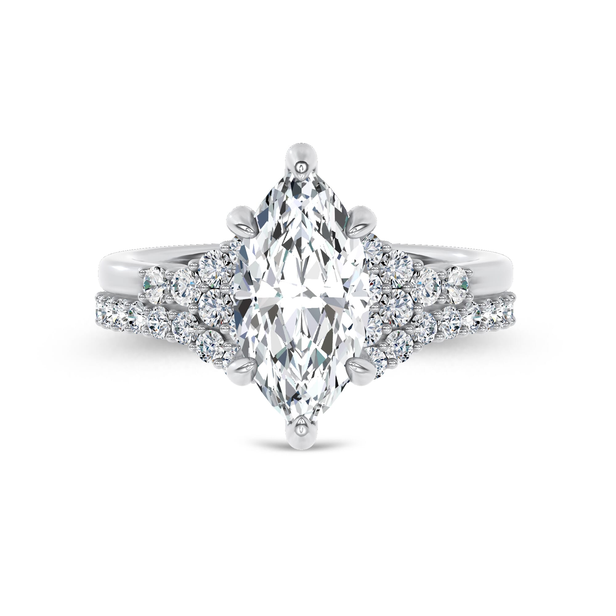 Dorian Contour Pave Band