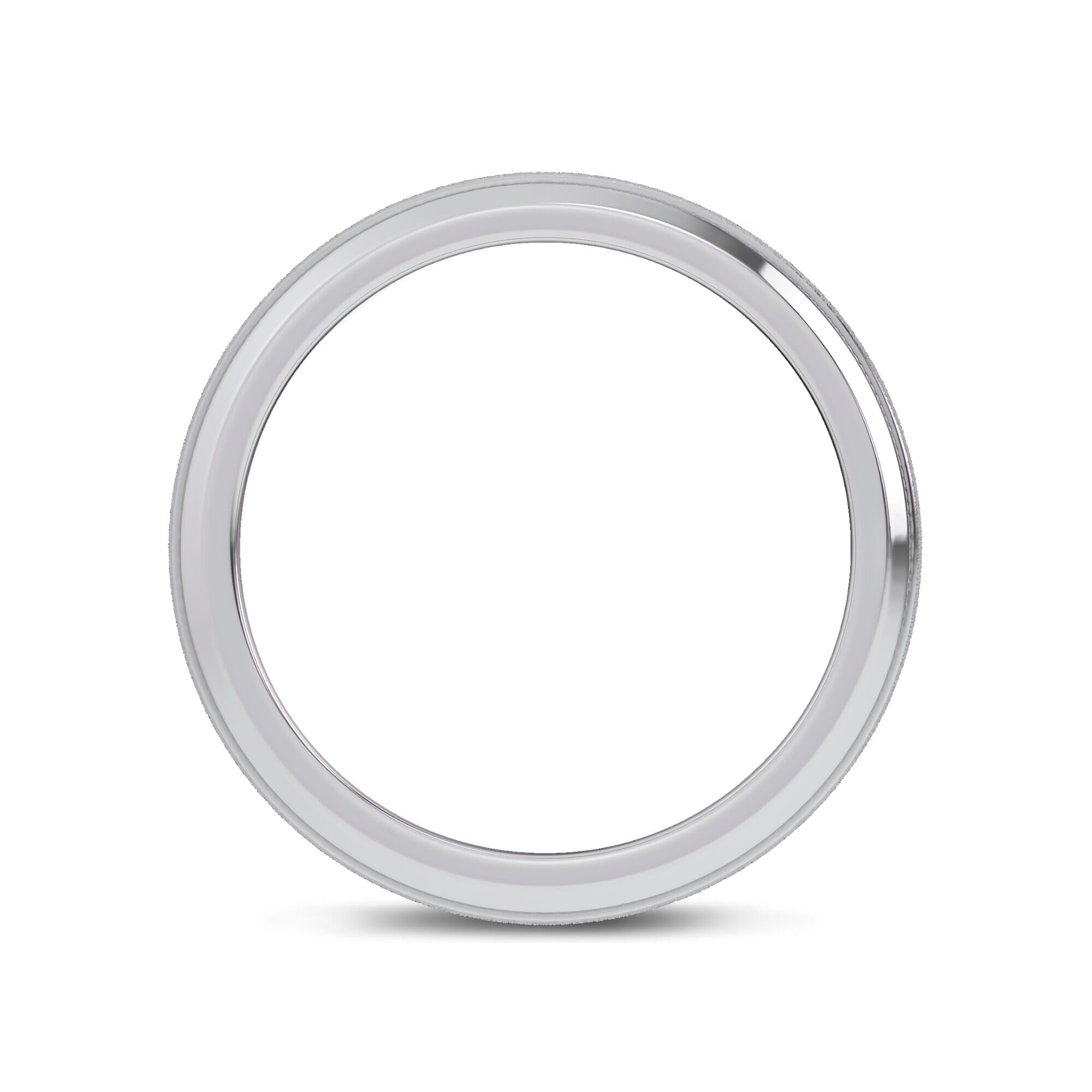 Mixed Textured Beveled Milgrain Band (7.1mm)