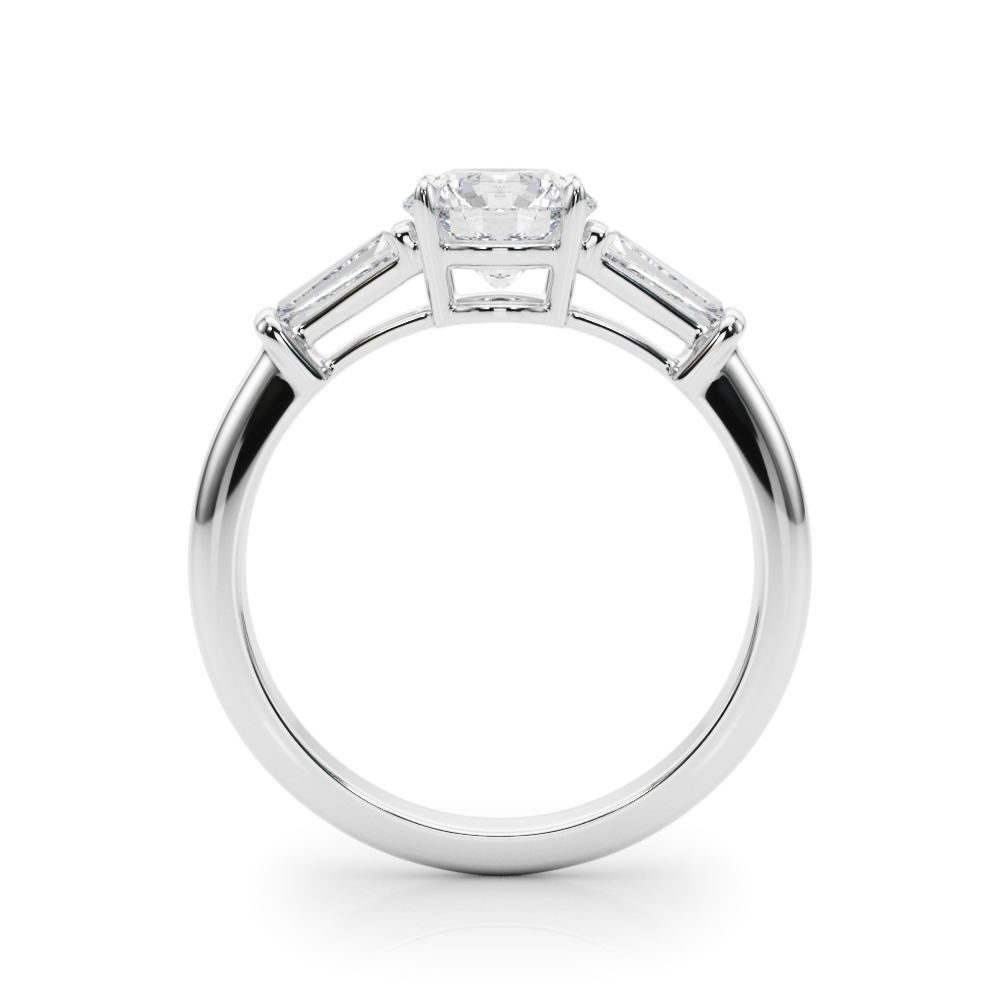 Sable Three-Stone Engagement Ring
