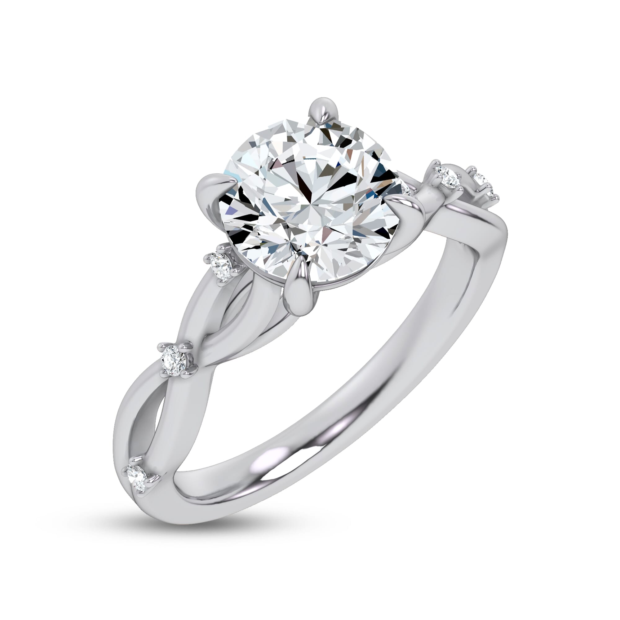 Tira Twist Engagement Ring