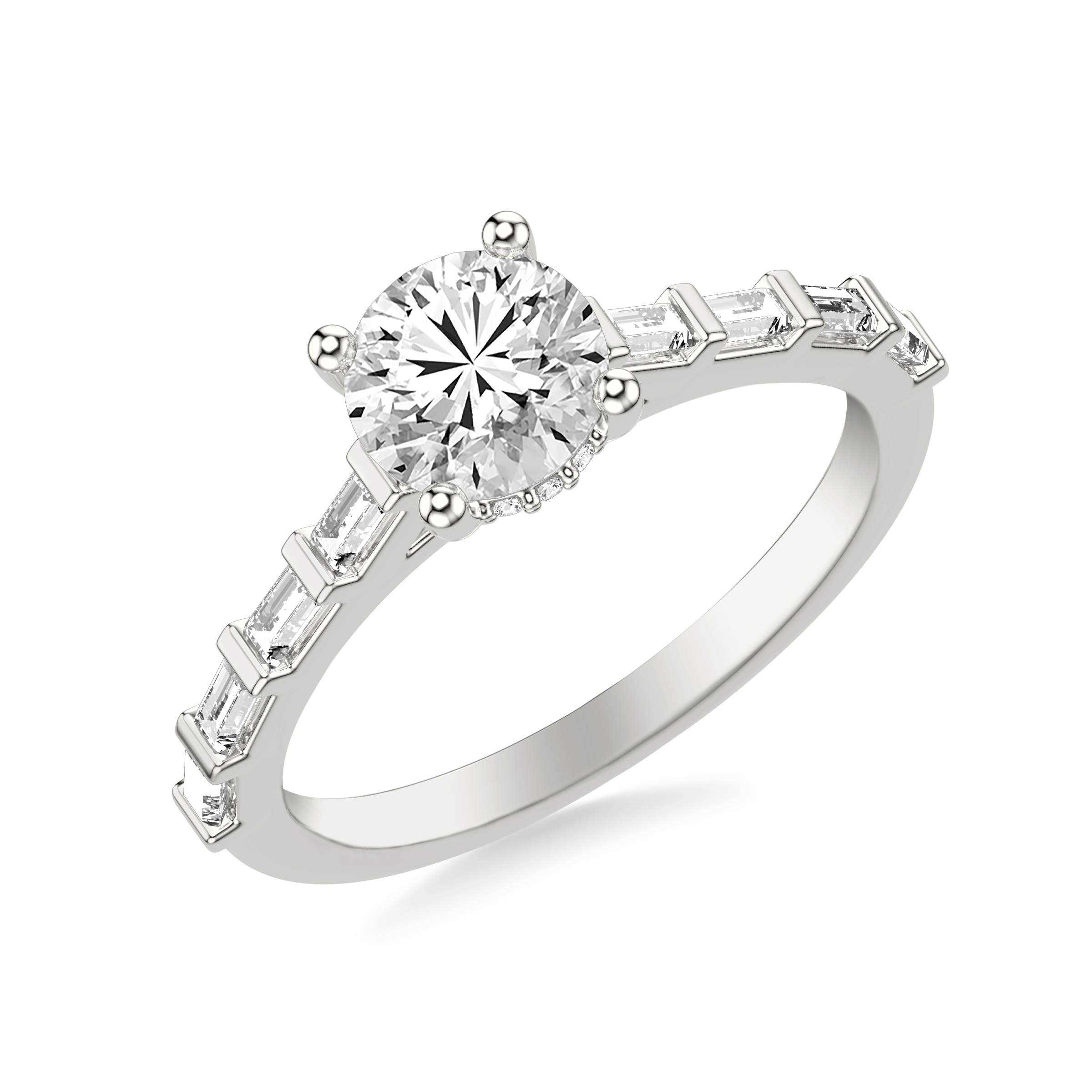 Alejandra Baguette Pave And Hidden Halo
