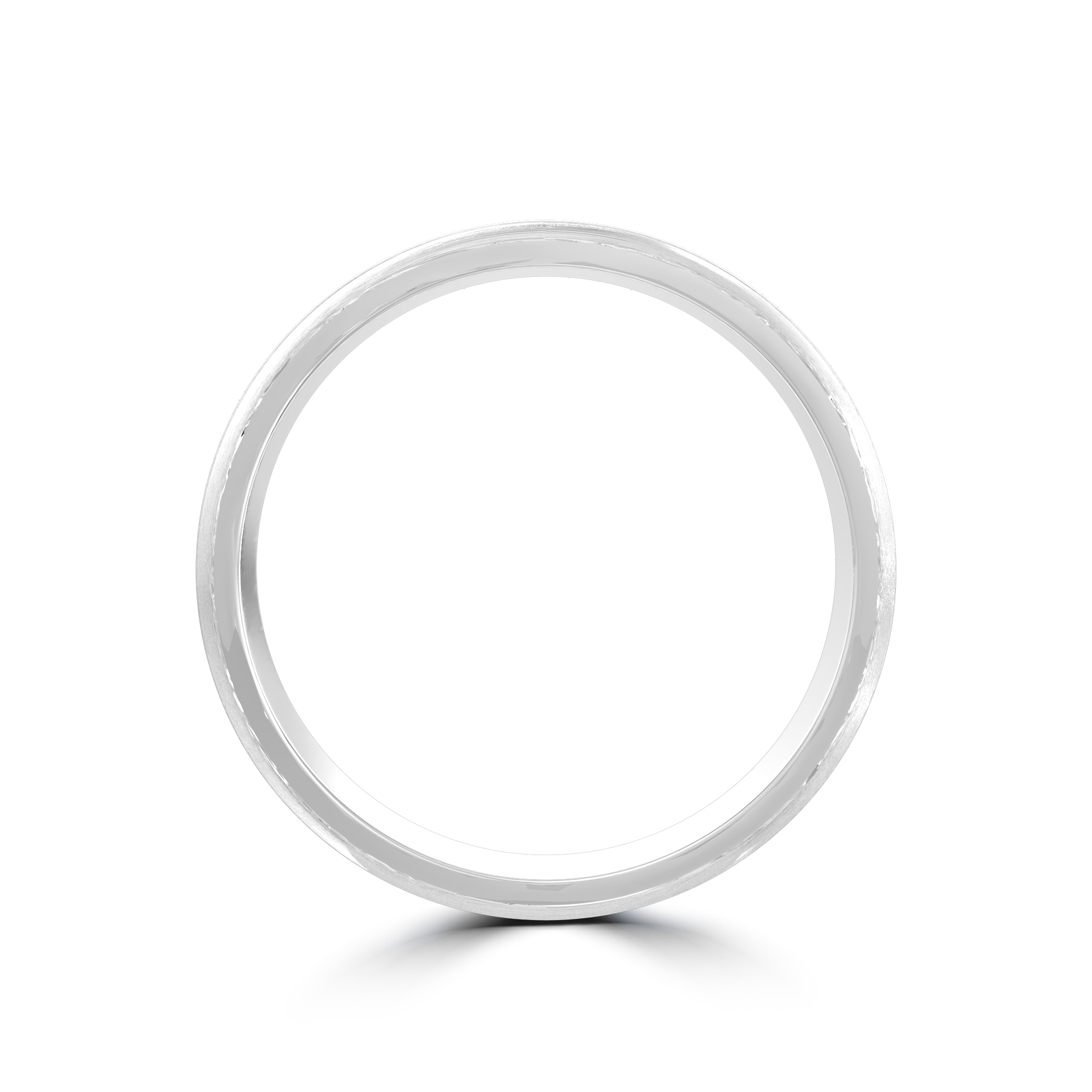 Satin Low Dome Grooved Band (6mm)