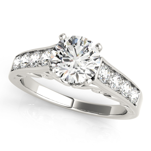 Magnolia Channel Diamond Engagement Ring