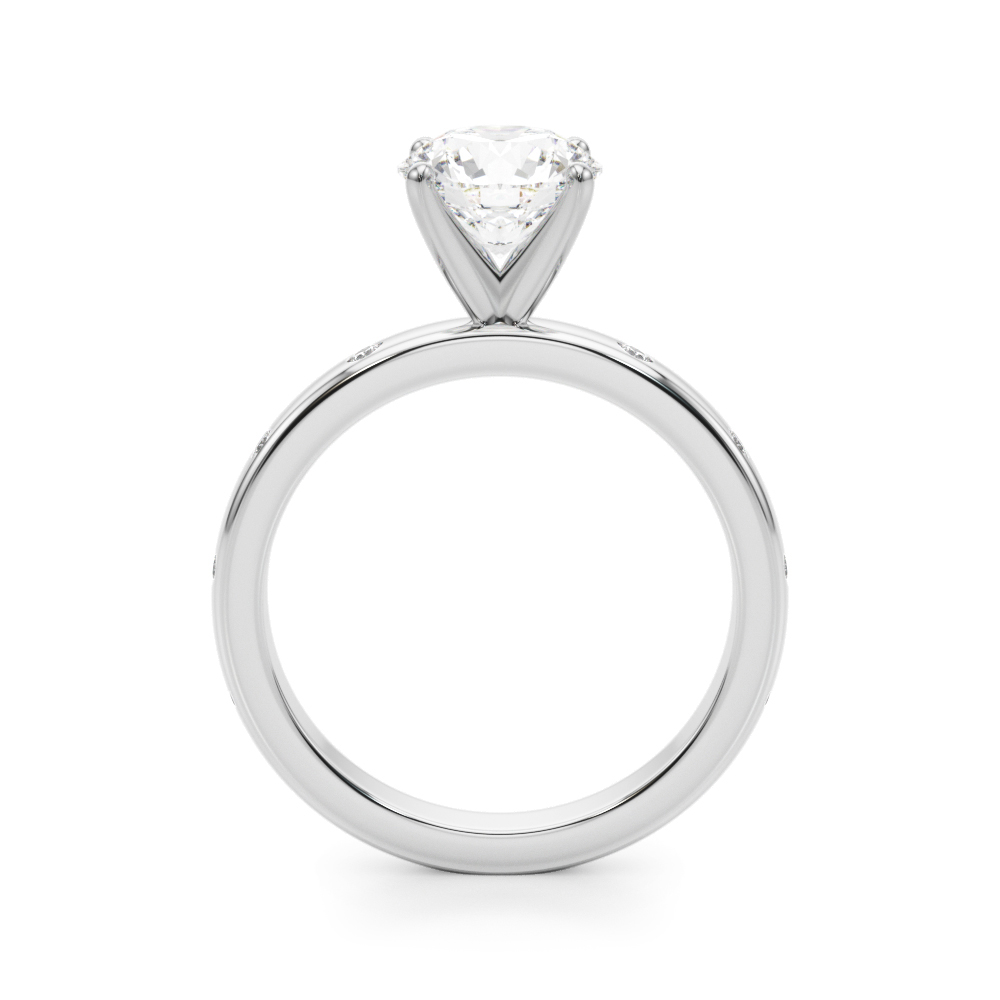 Delphine Flush Diamond Engagement Ring