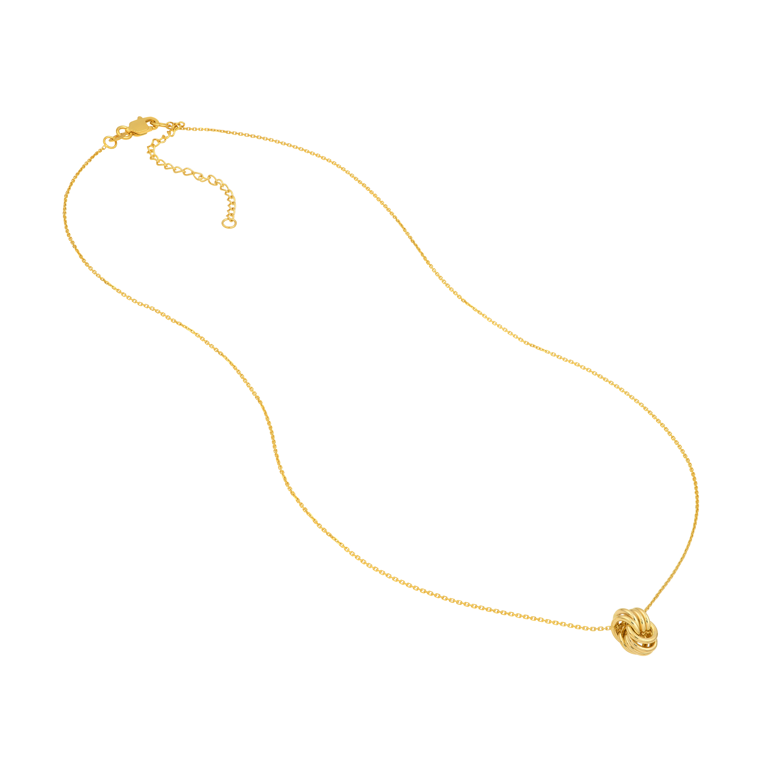 Stacked Gold Ring Necklace