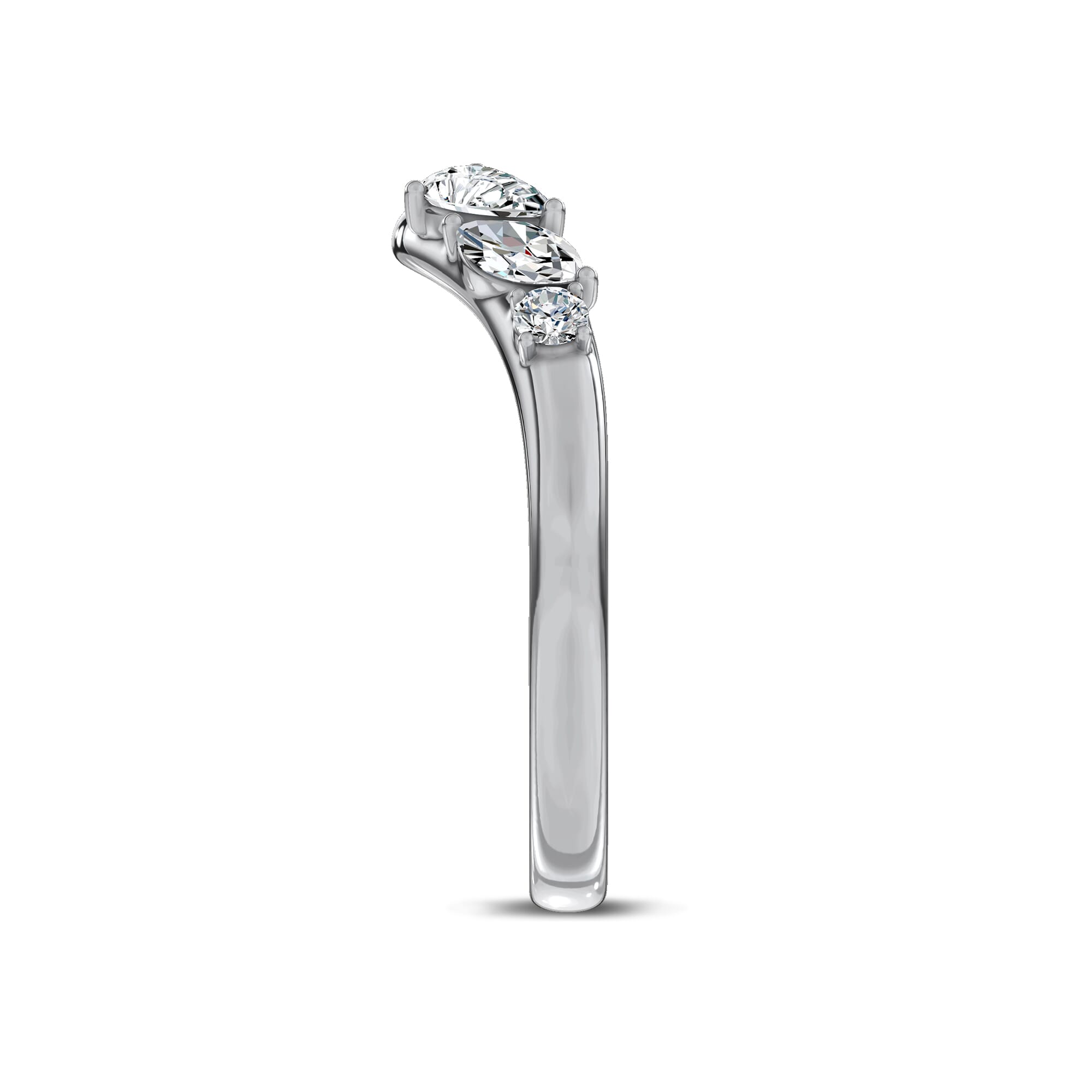 Cressa Curved Diamond Band