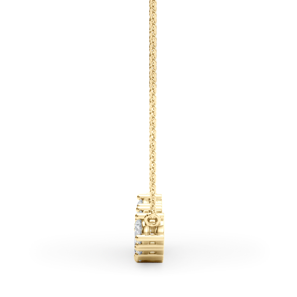 Graduated Curved Bar Lab Grown Diamond Necklace (1 ct. tw.)