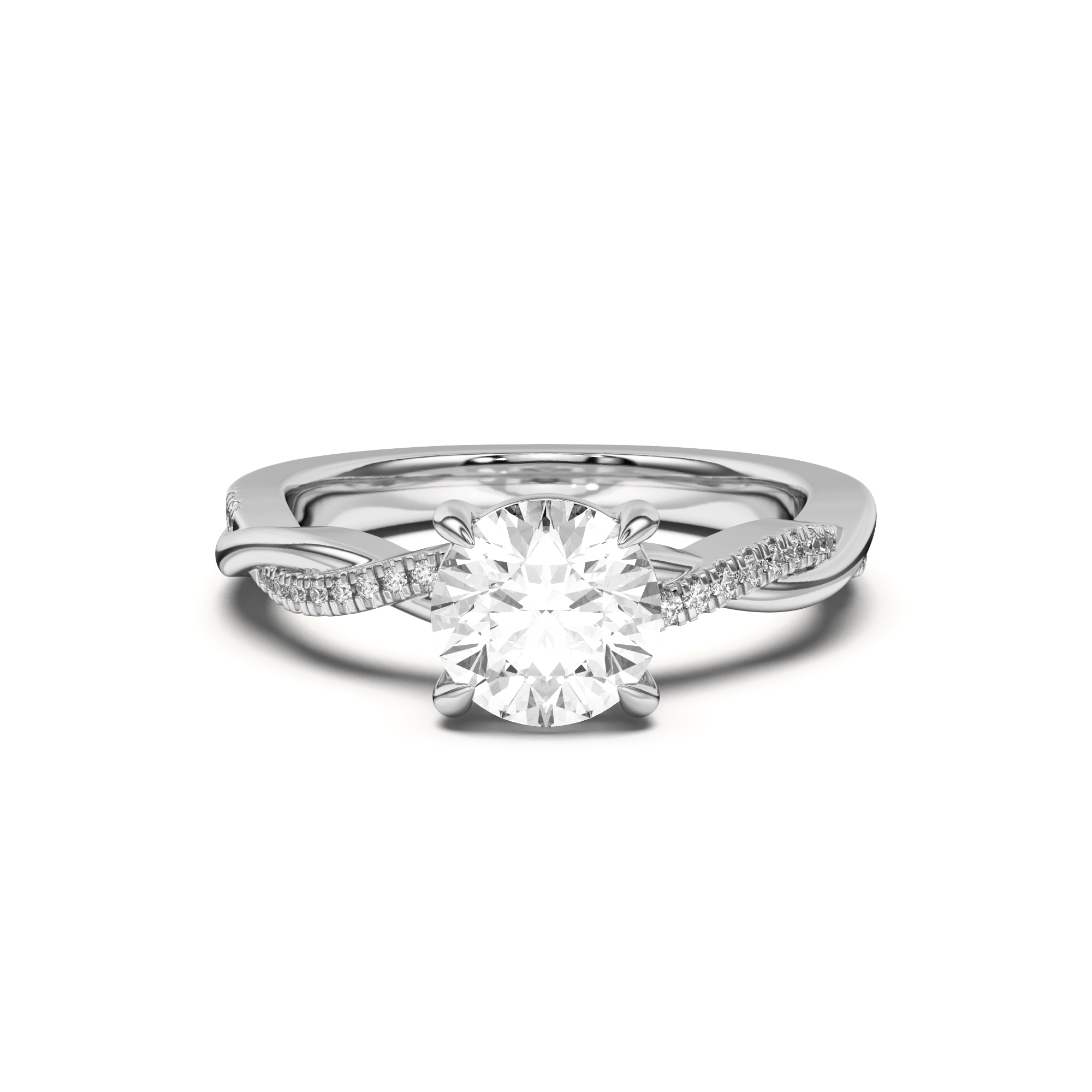 Hana Diamond Twist Engagement Ring