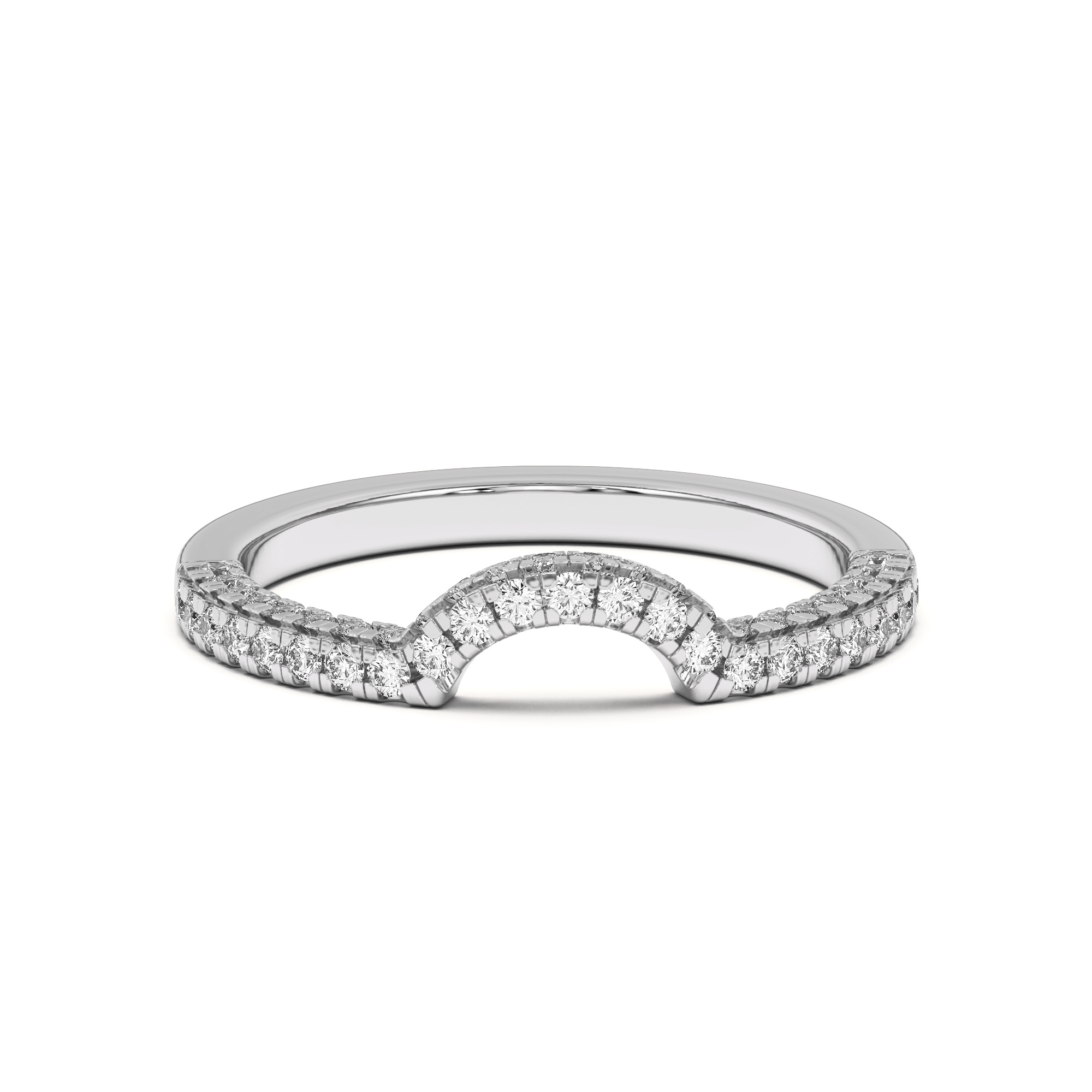 Trio Diamond Curved Band