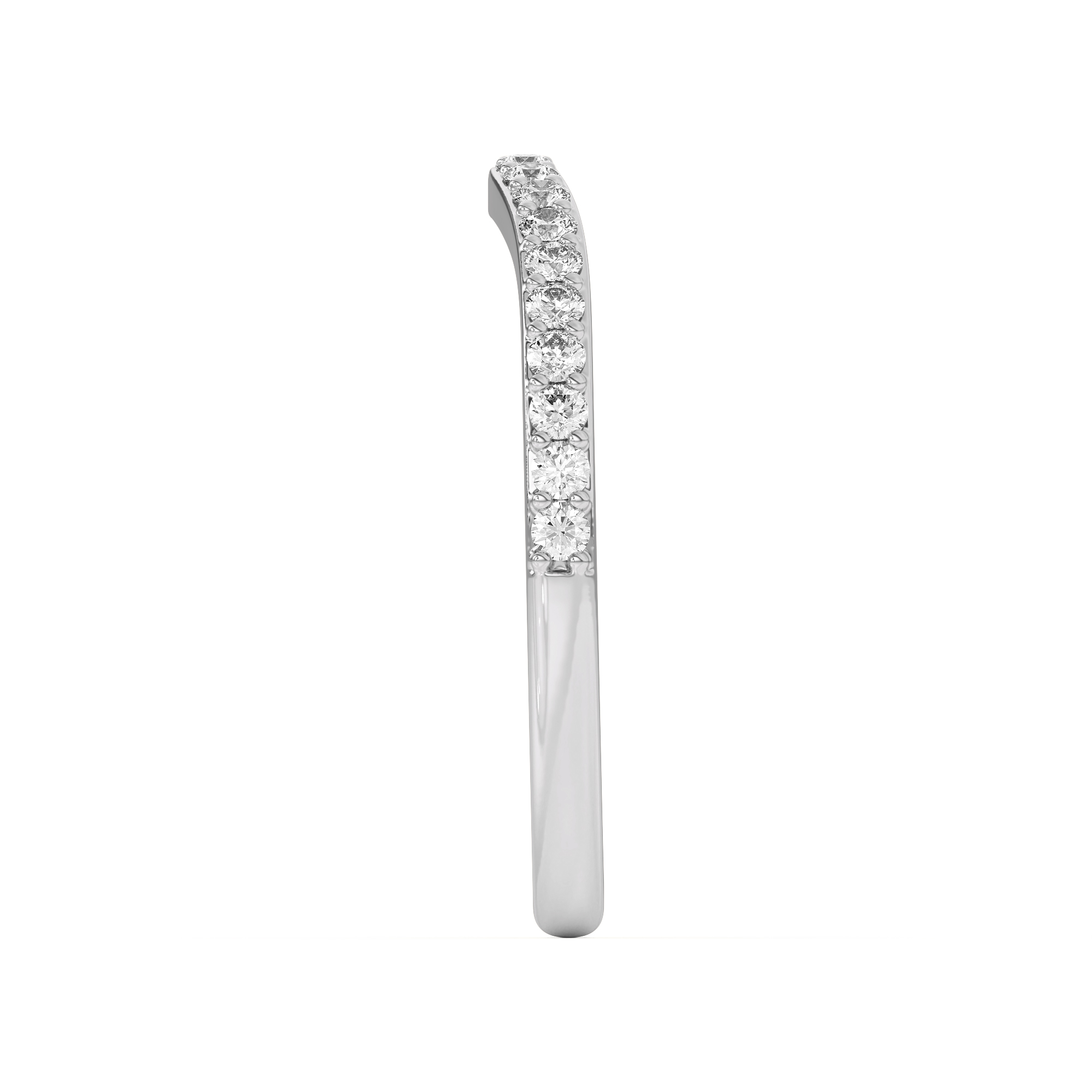 Rita Curved Pave Band