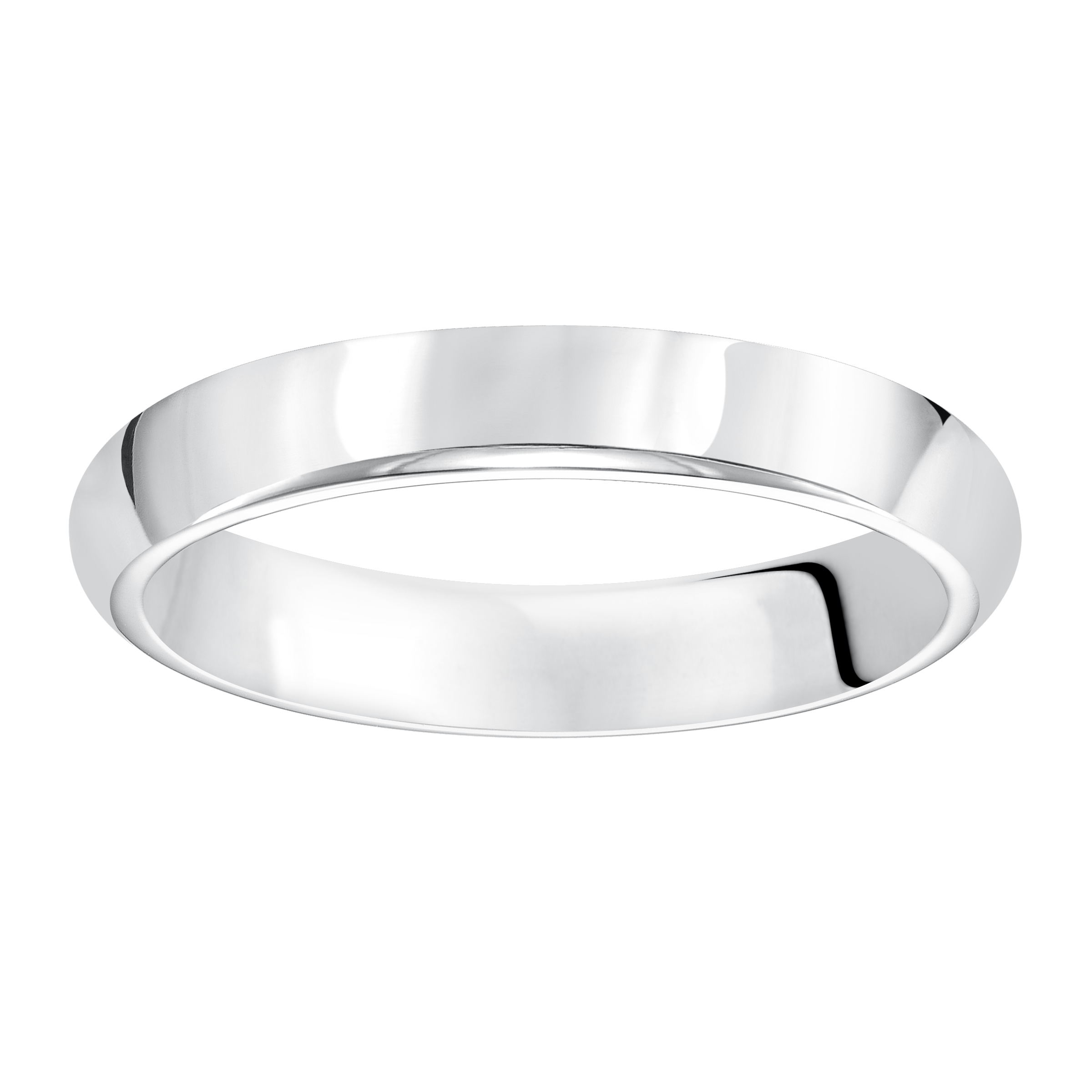 High Dome Comfort Fit Polished Band (3mm)