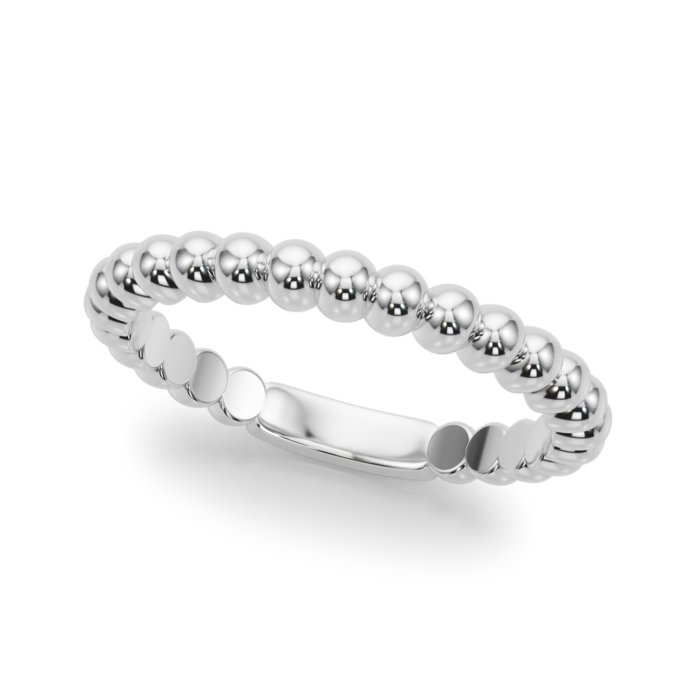Lisette Beaded Wedding Band