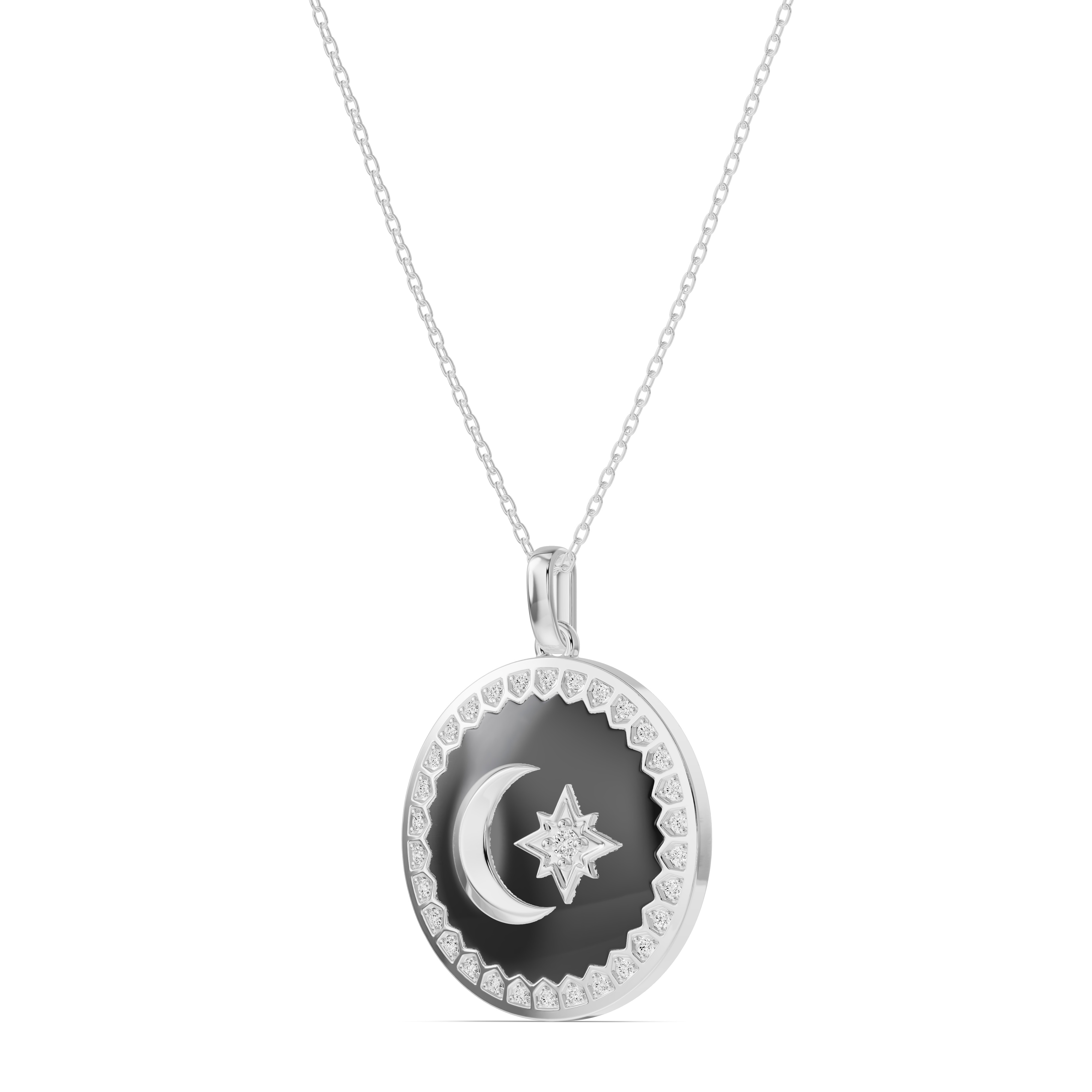 Astril Crest Diamond Medallion Pendant