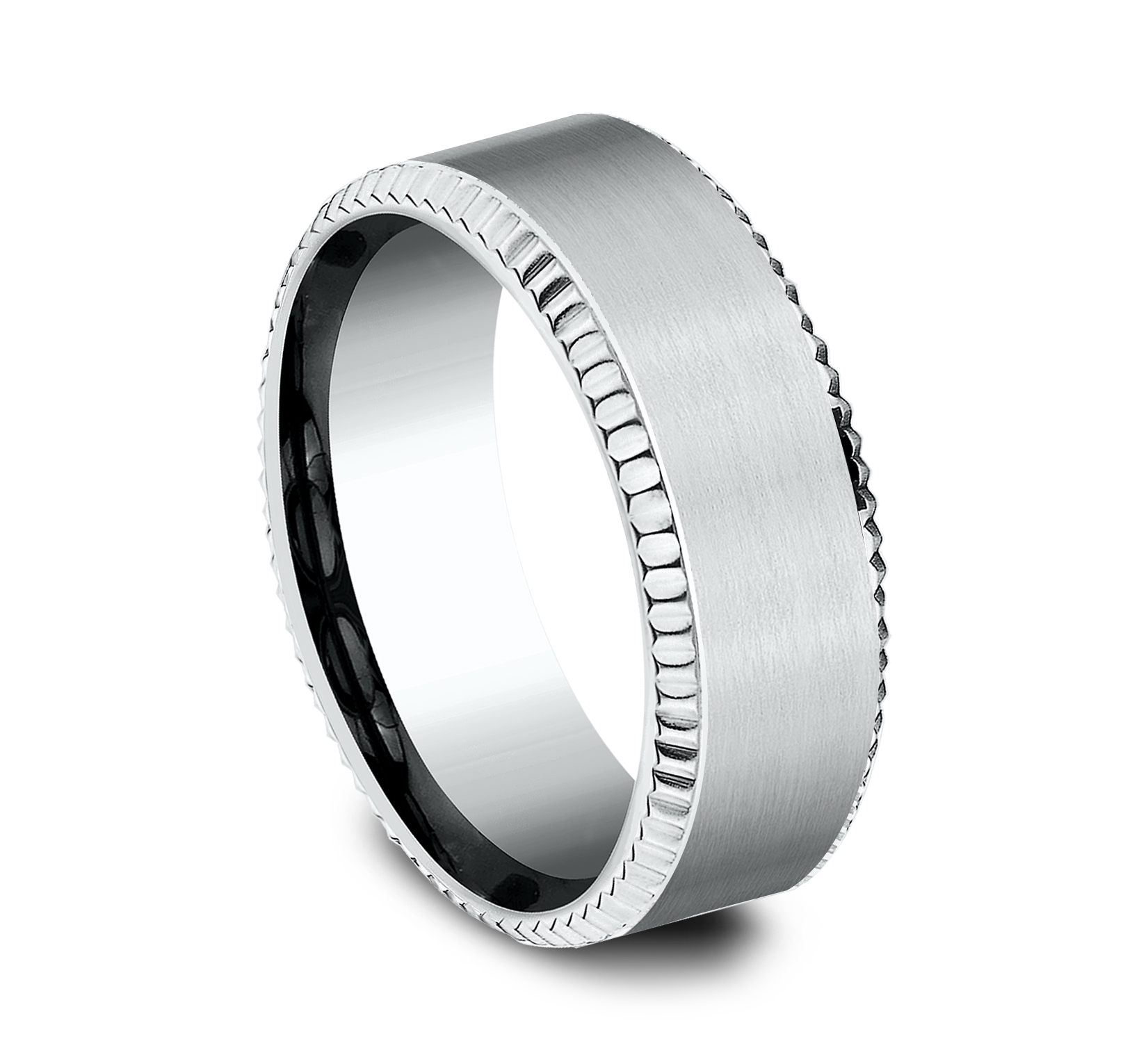 Bastion Fluted Bevel Comfort-Fit Band (8mm)